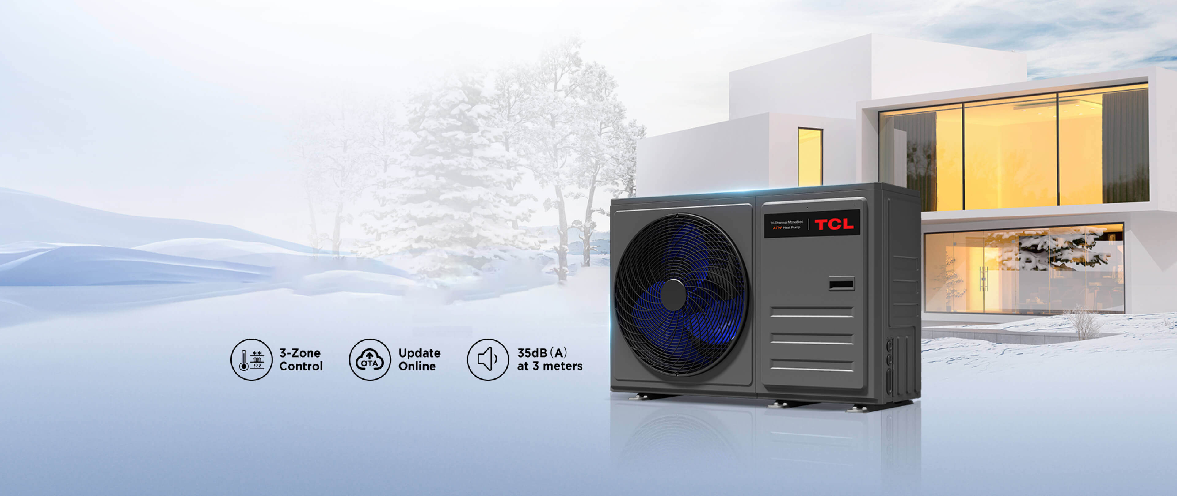 R32 Tri-thermal ATW<br>Heat Pump<br>