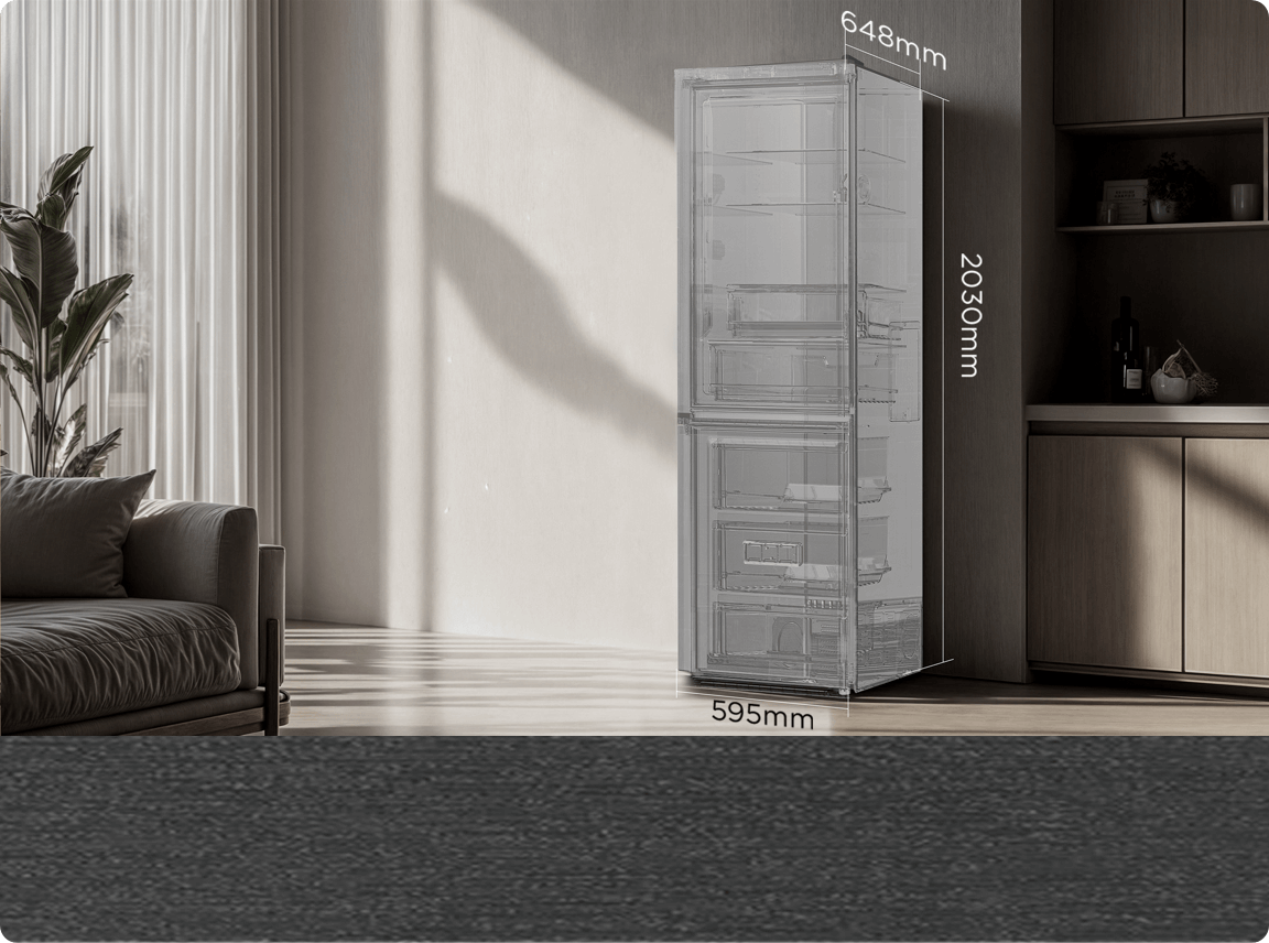 TCL Refrigerator P456BF 382L Less efficient use of space