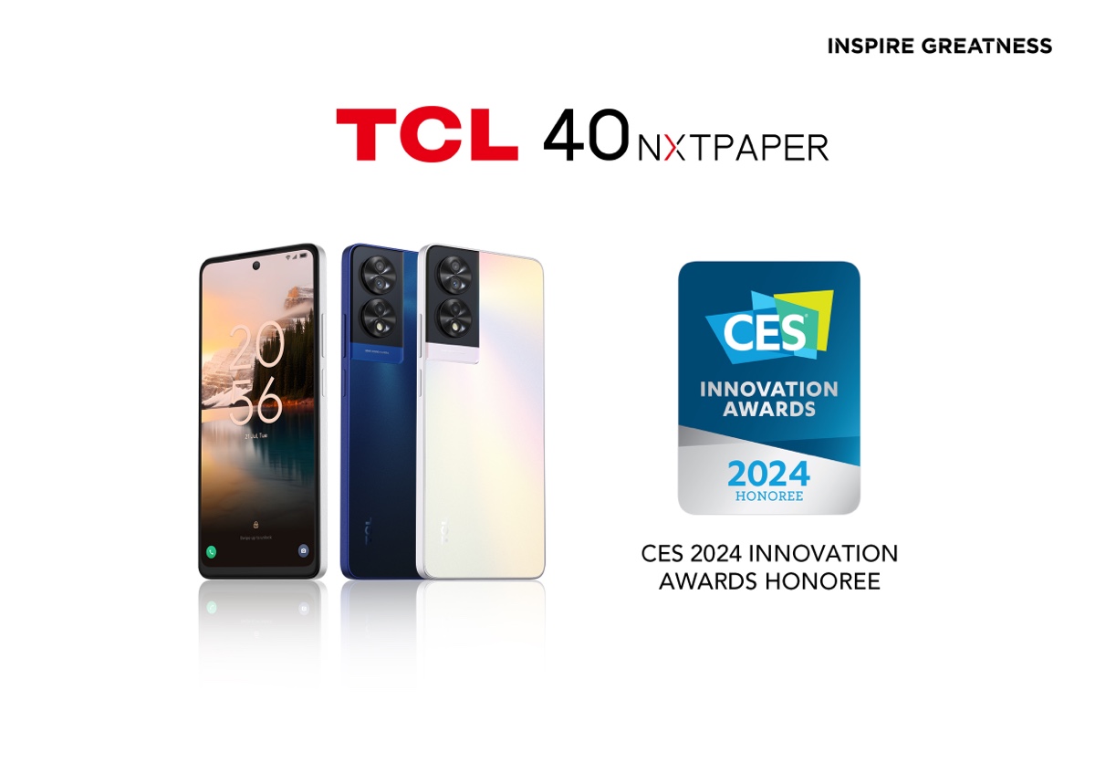 TCL Celebrates Winning CES 2024 Innovation Award for TCL NXTPAPER