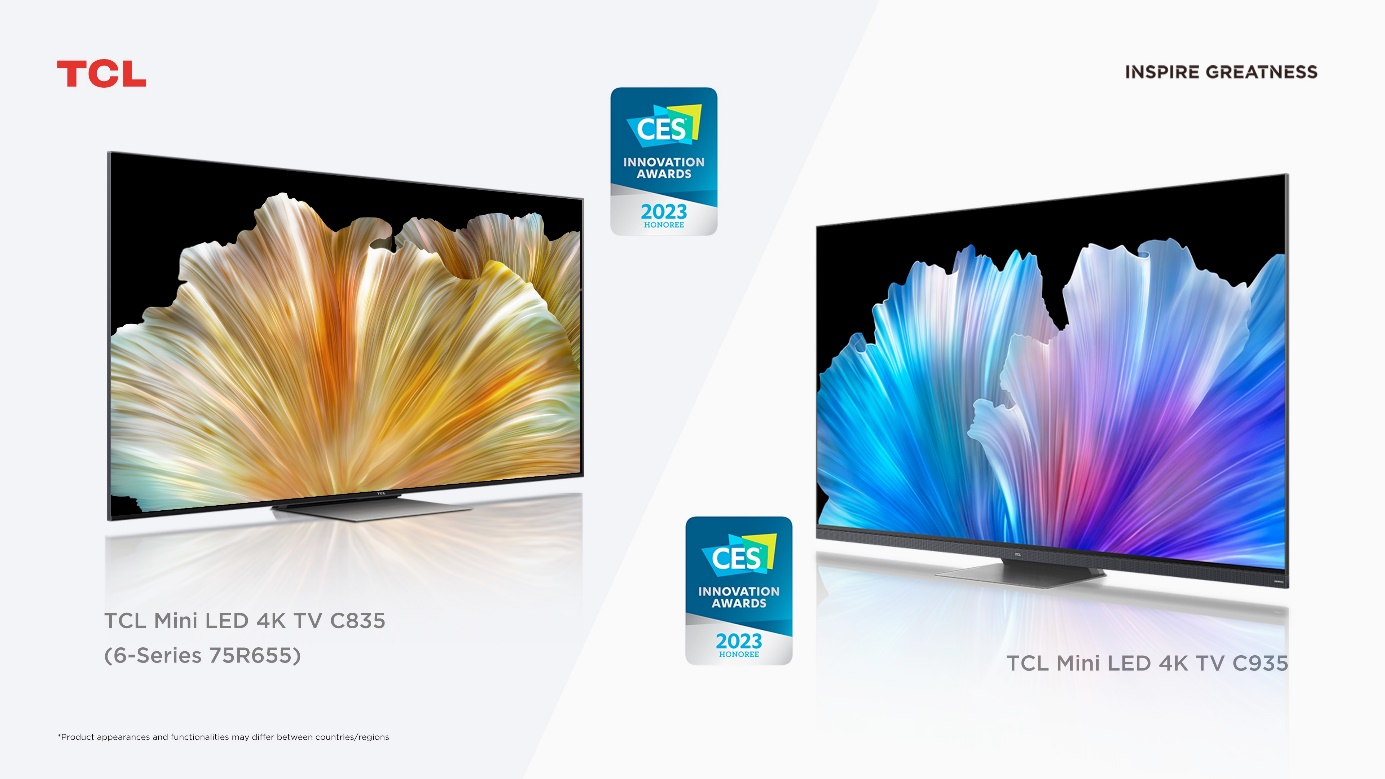  TCL Wins Two CES® 2023 Innovation Awards,  Reaffirming its Leadership in Display Technology