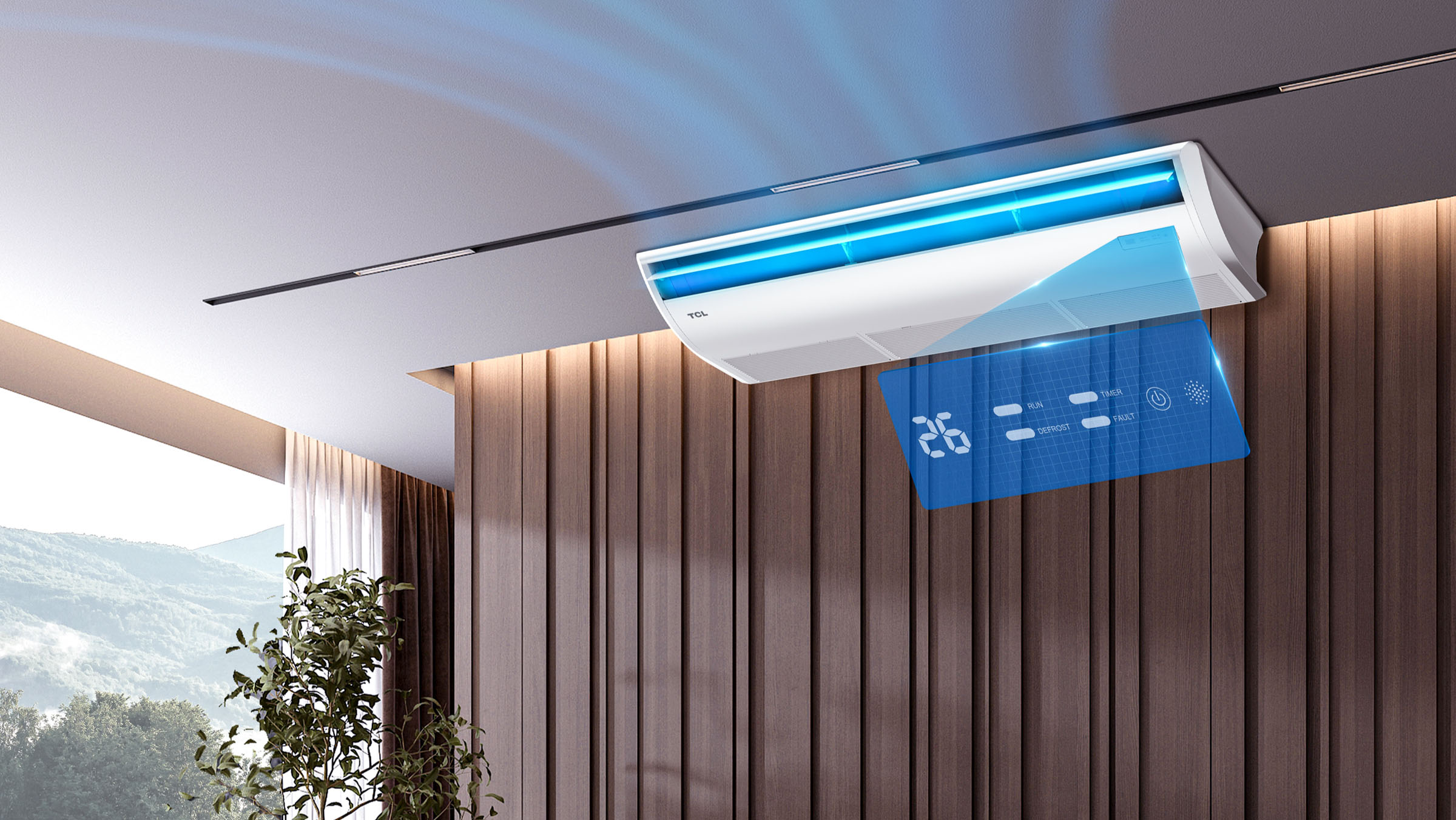 TCL stropný a podlahový LED displej