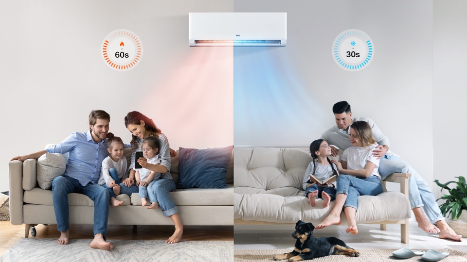 Fast cooling&heating of BreezeIN AC