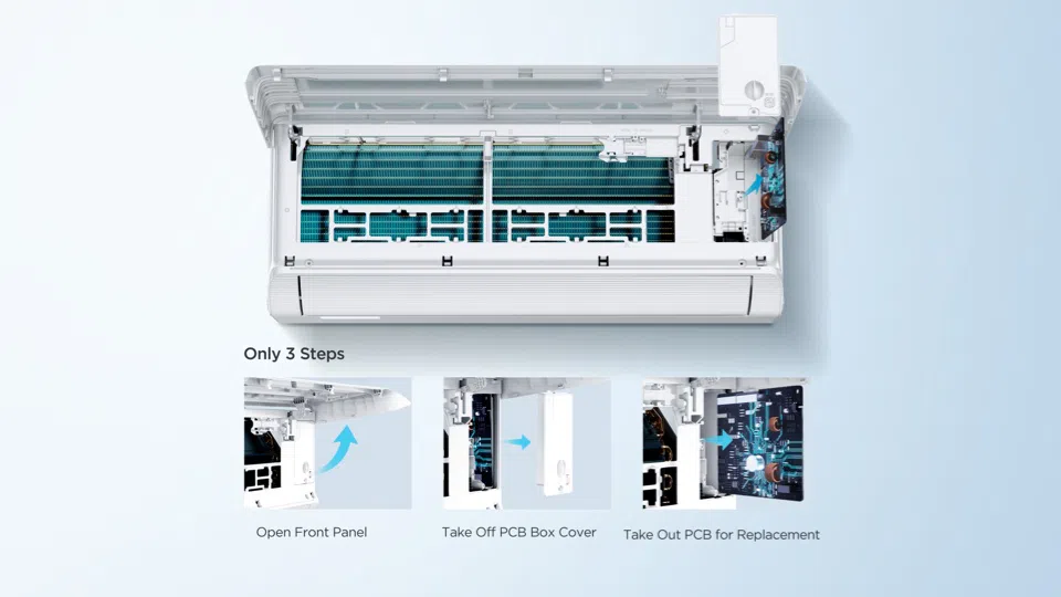 استبدال سريع للوحة الدوائر المطبوعة لجهاز TCL BreezeIN AC