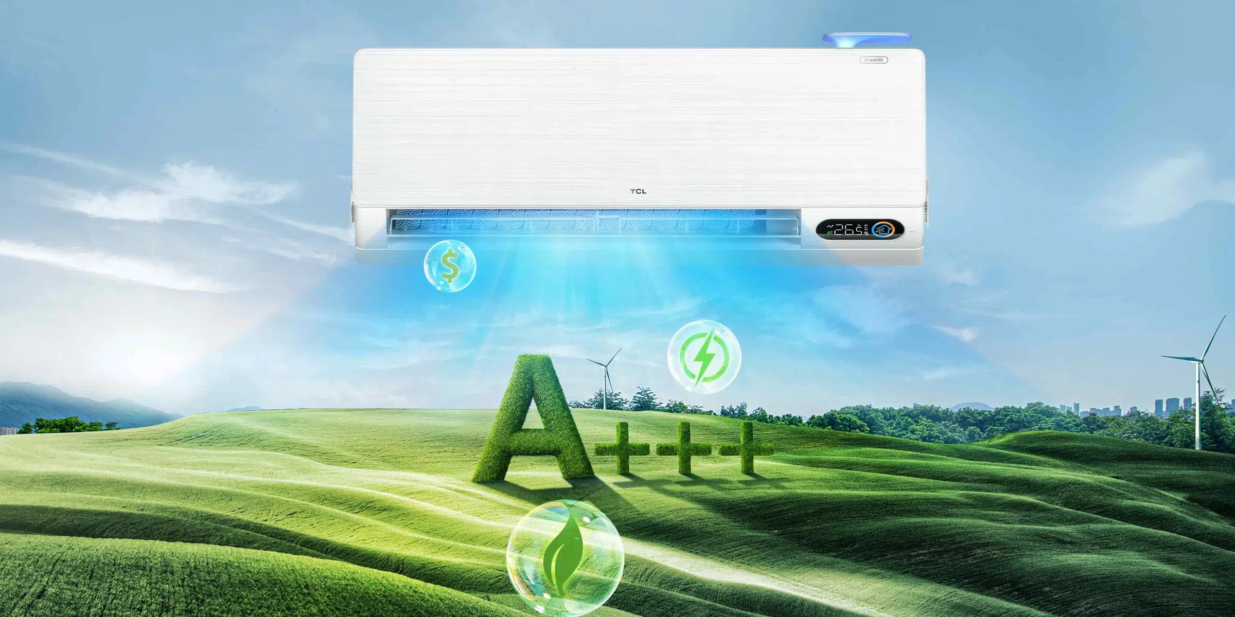 TCL FreshIN 2.0 AC A+++ Energy Efficiency