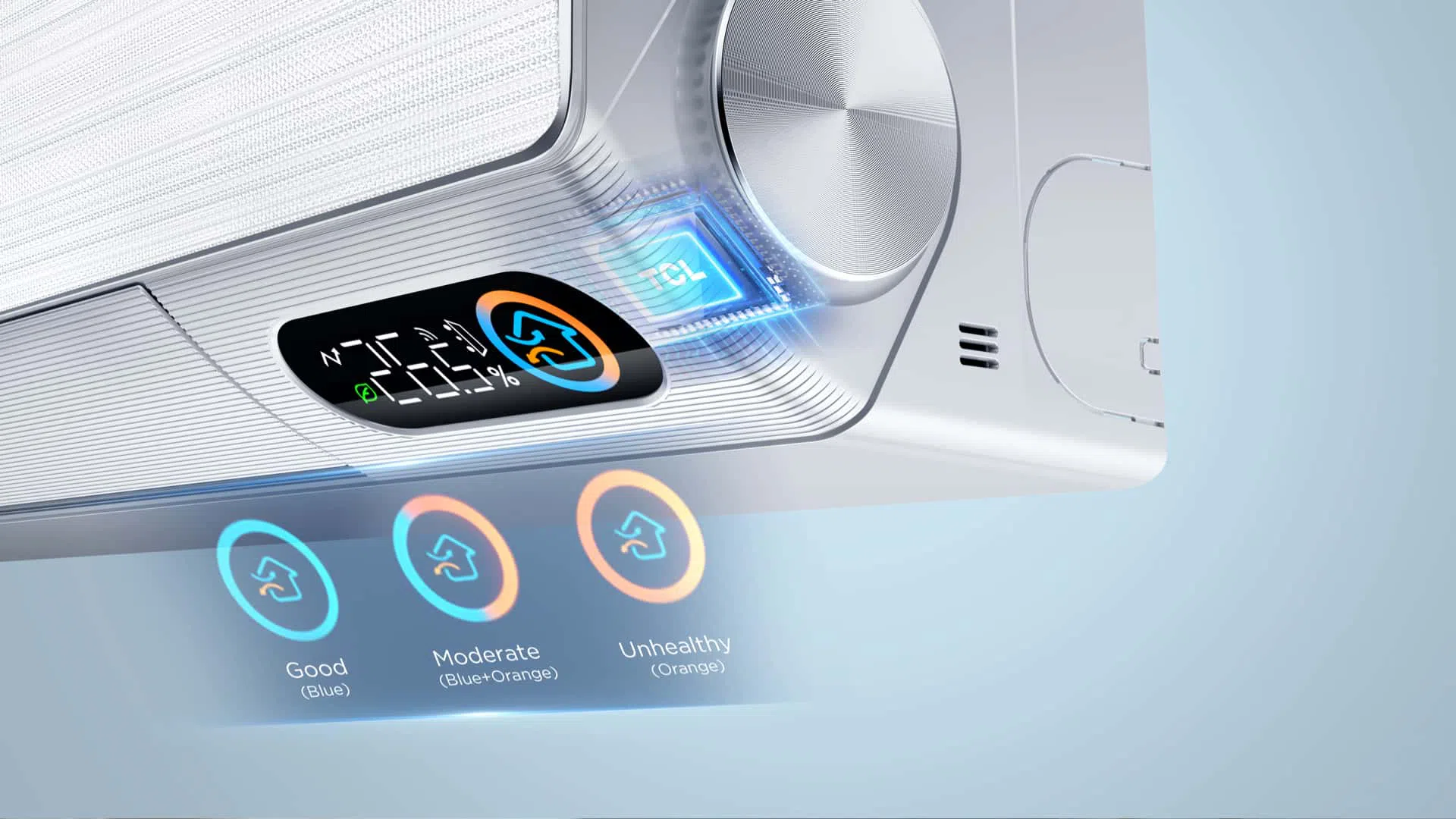 Real time air quality display