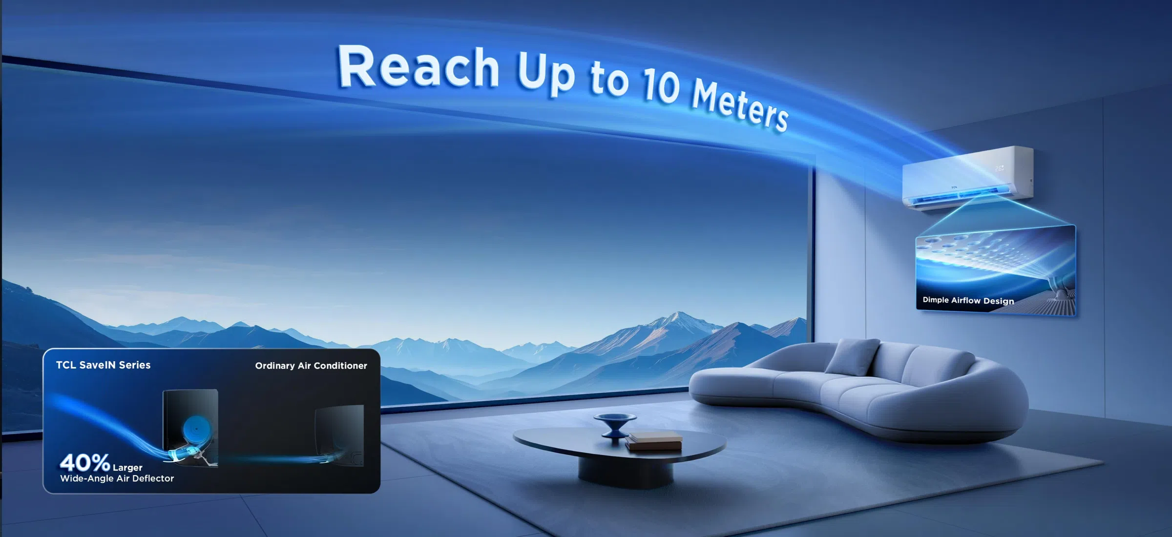 Кондиционер TCL SaveIN AI Series с эффектом Коанда