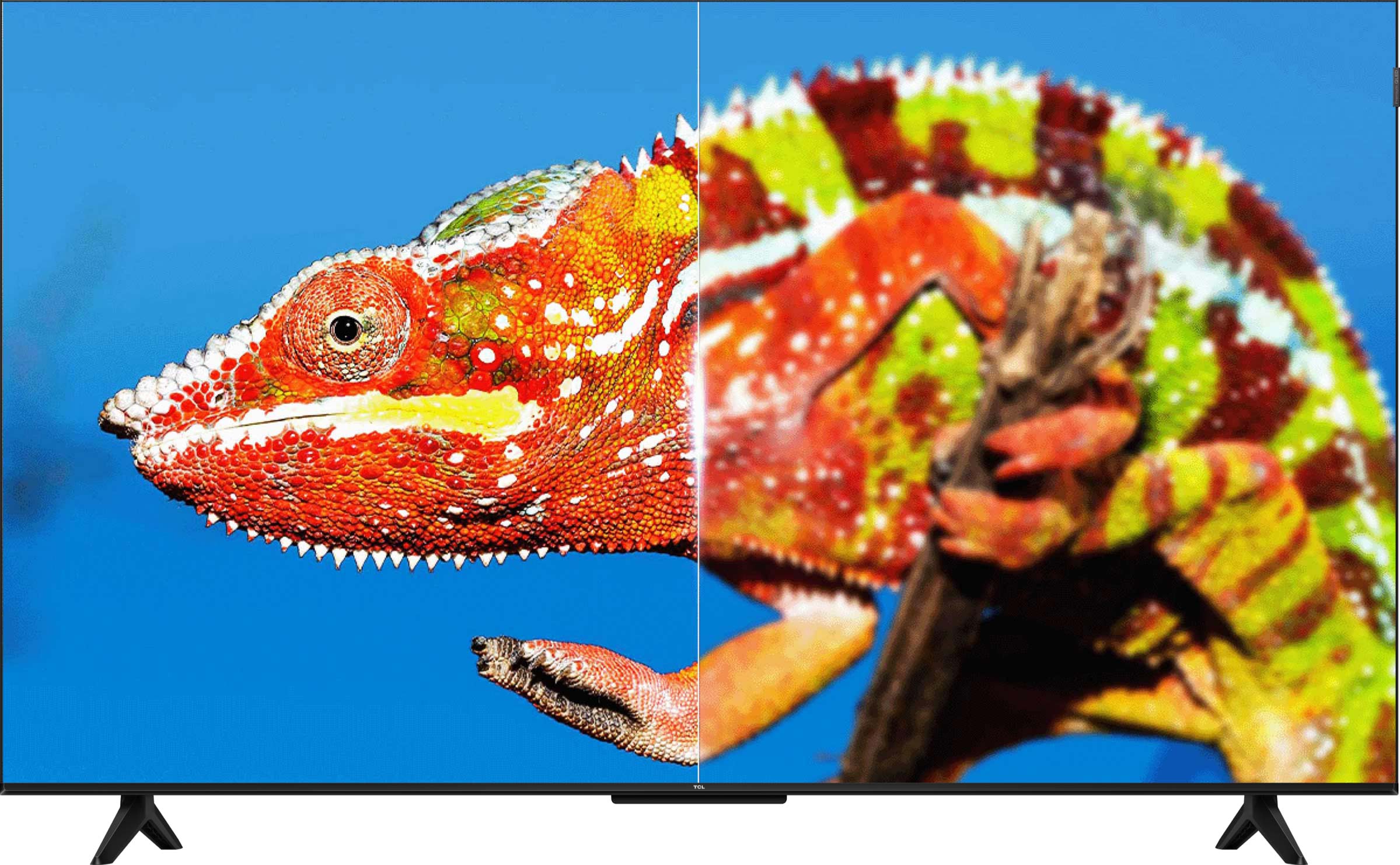 Le téléviseur QLED TCL G50K, doté de la technologie Ai-Clarity, reconnaît l'image en détail.