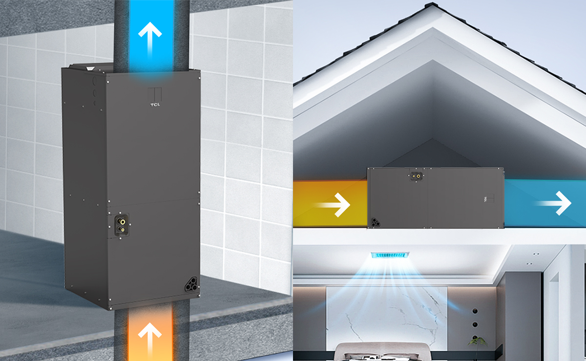 乐竟体育 CAC Air Handler with Multiple Installation Methods