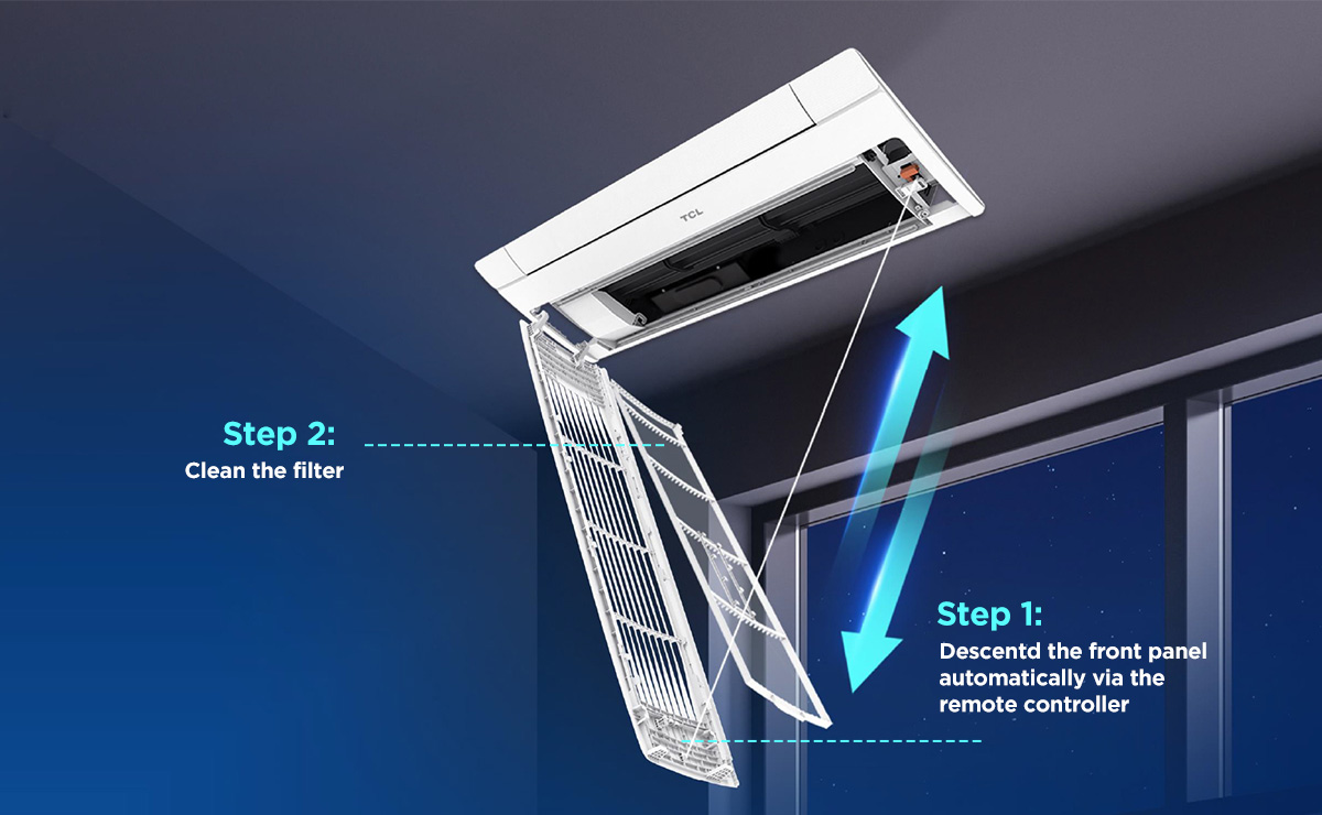 TCL CAC Floor Standing AC with DC Inverter Fan Motor