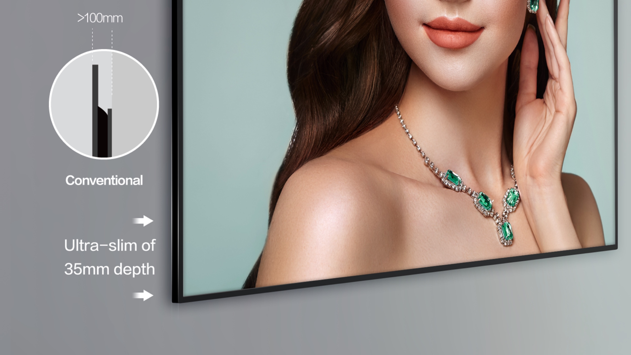 TCL P60 Slim design makes the best of space