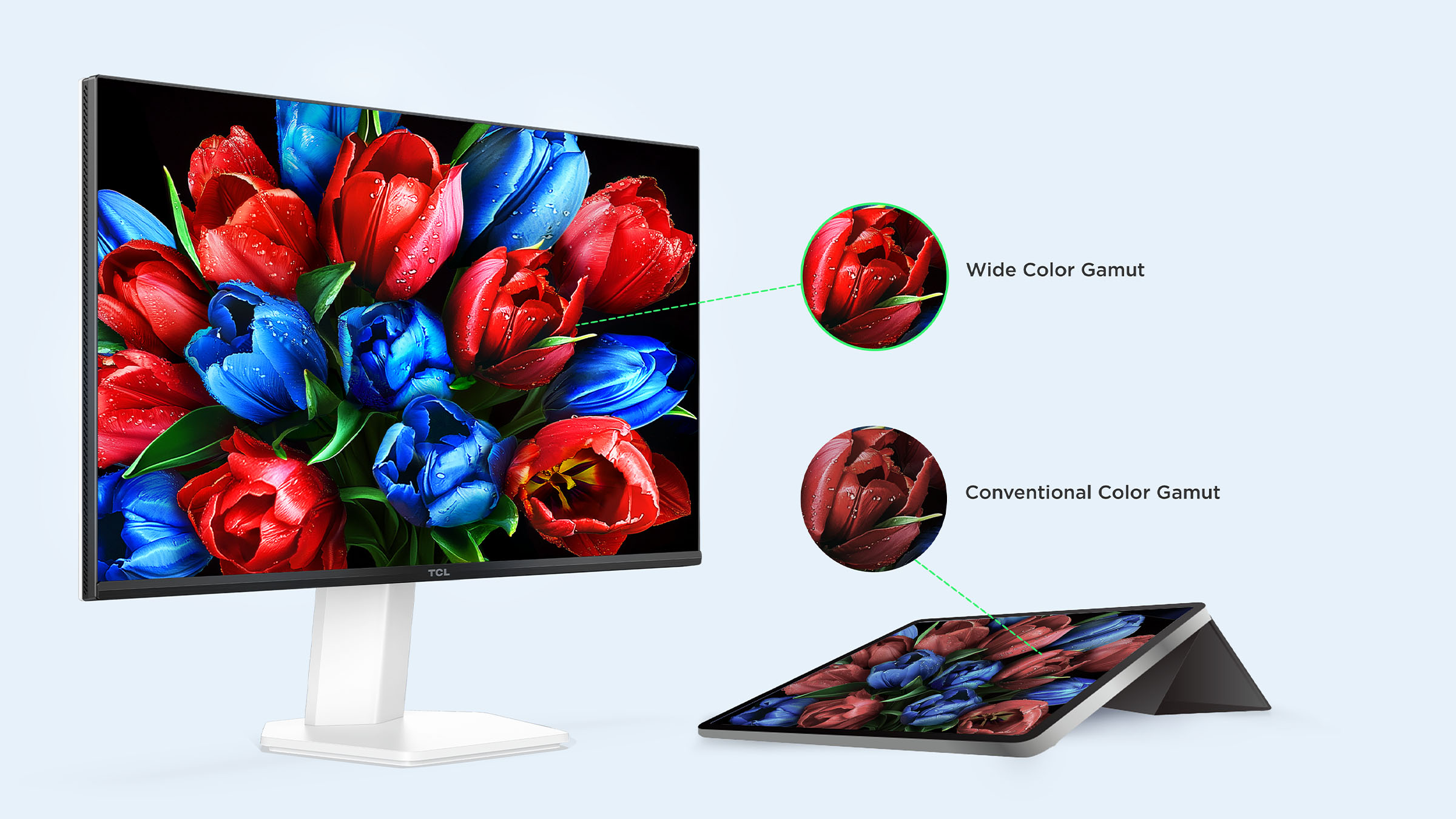 25G54 Monitor Wide Color Gamut מסך מחשב גיימינג 25G54 Mini LED Monitor מבית TCL