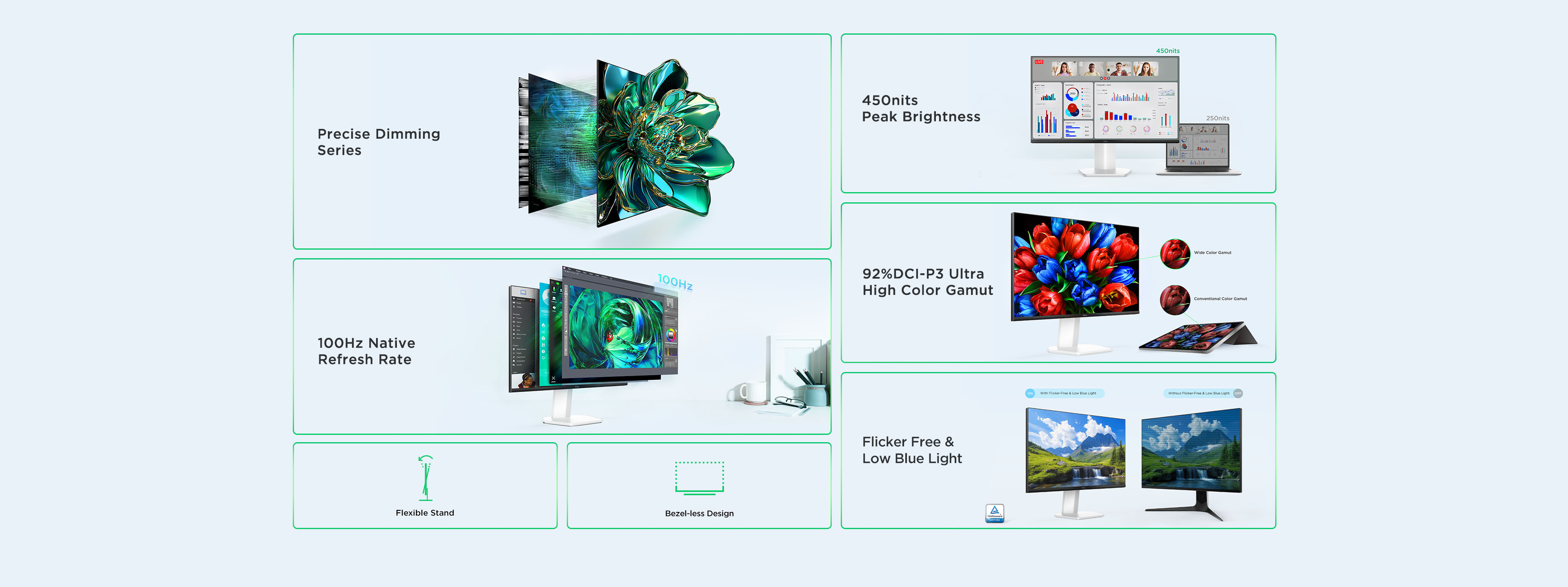TCL 27R73Q HDR Professional Monitor Features מסך מחשב גיימינג 24G54 Mini LED Monitor&nbsp;מבית TCL