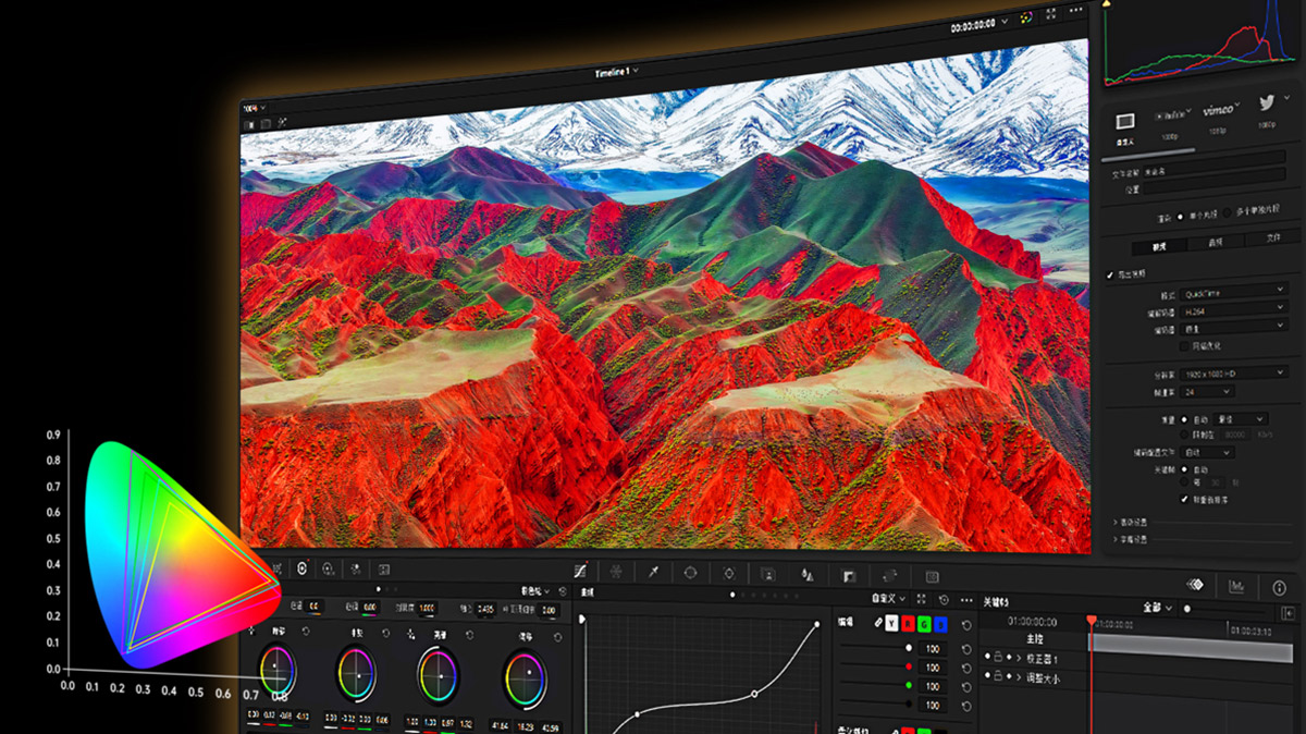 TCL 27R73Q Monitor ΔE＜2 professional color accuracy
