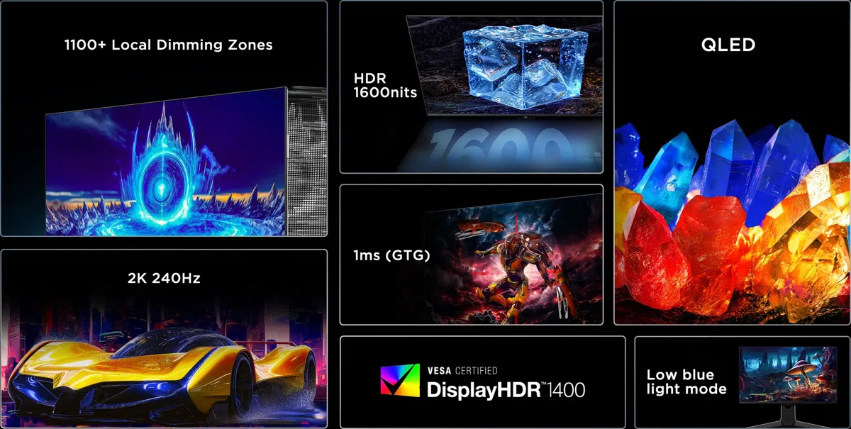 TCL 27R73Q HDR Professional Monitor Features