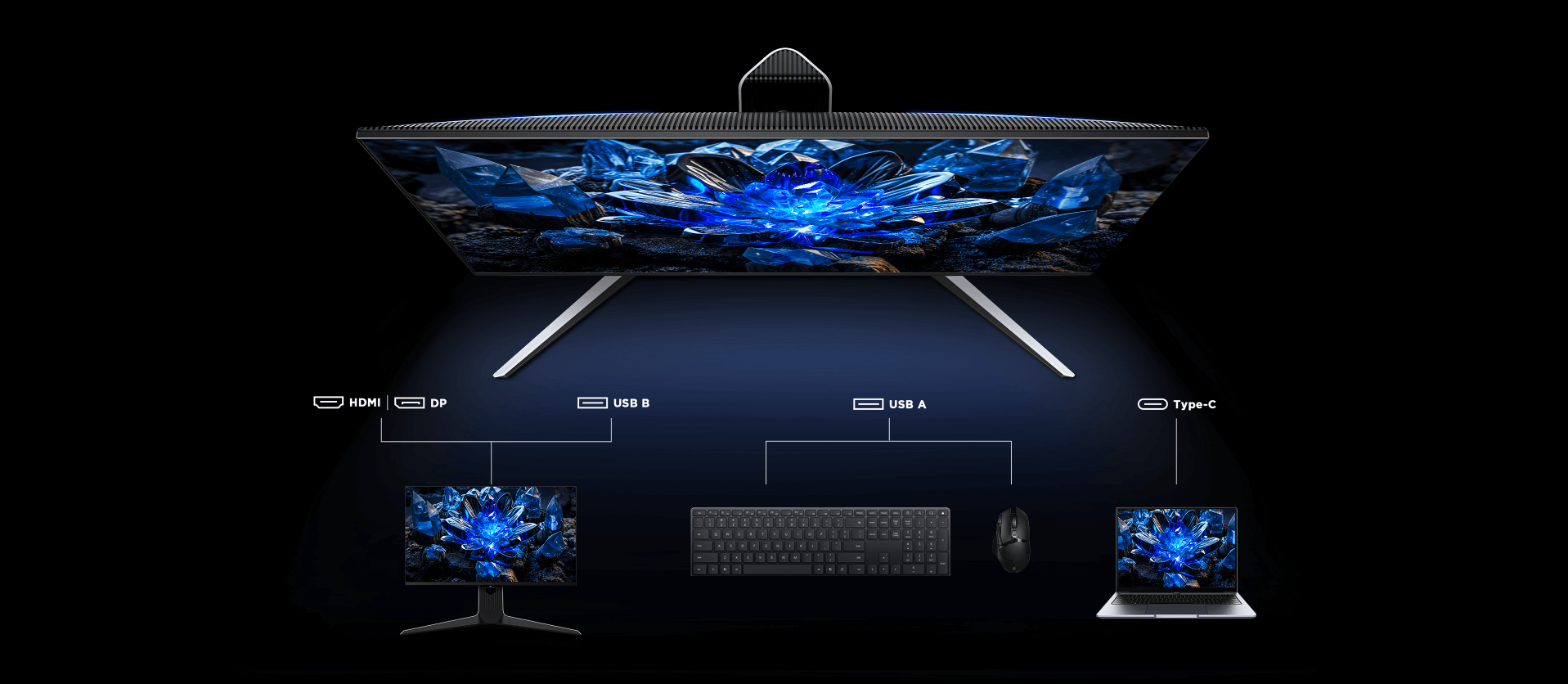 TCL 27R83U Monitor controls by keyboard and mouse