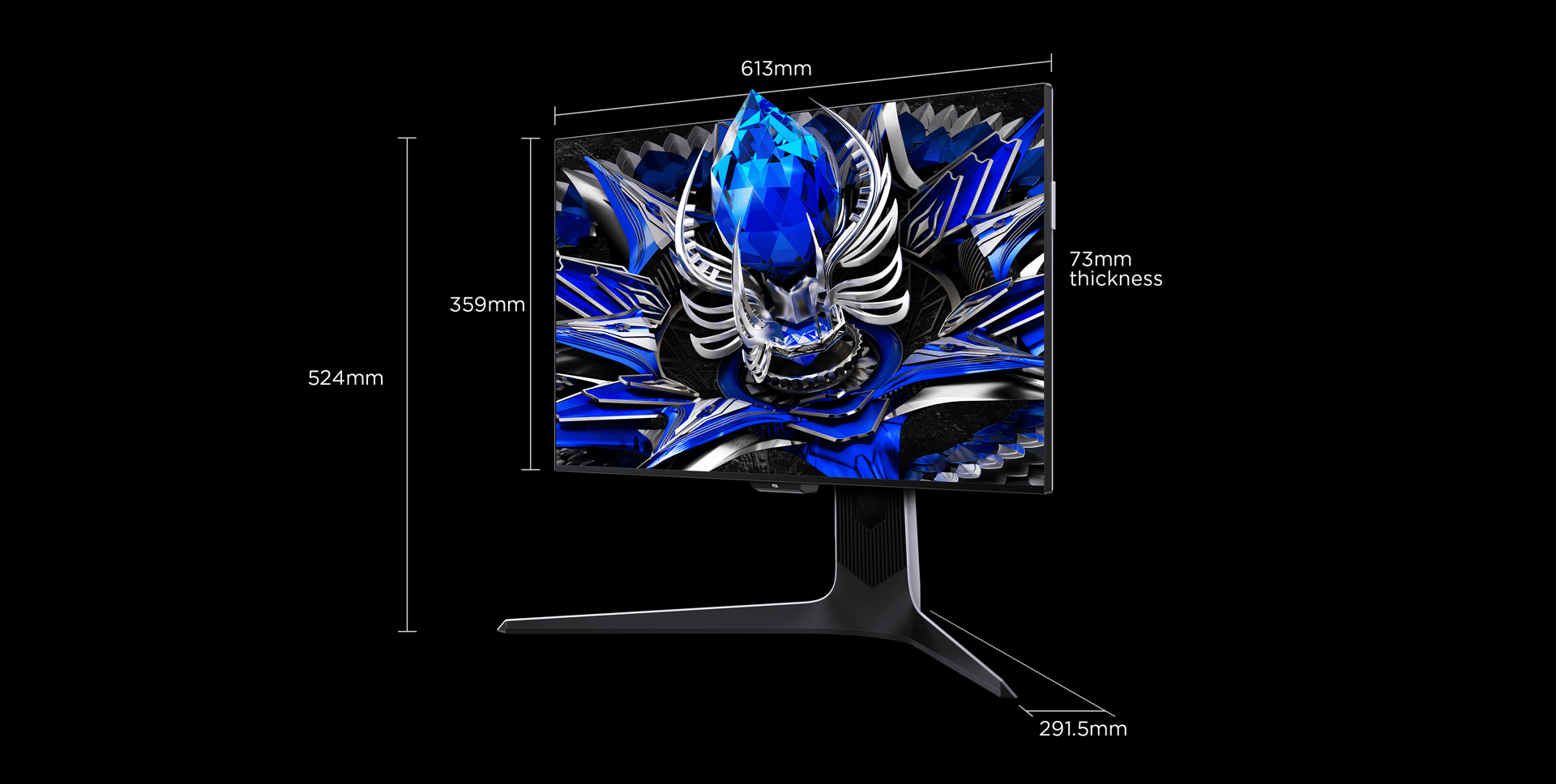 TCL 27R83U Monitor Floor-standing installation