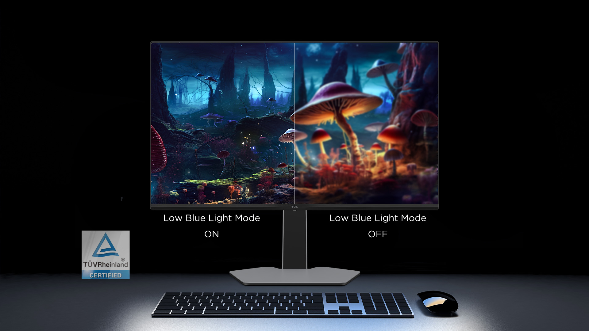 TCL 32G64 QD-MiniLED Monitor Rheinland Flicker-Free & Low Blue Light