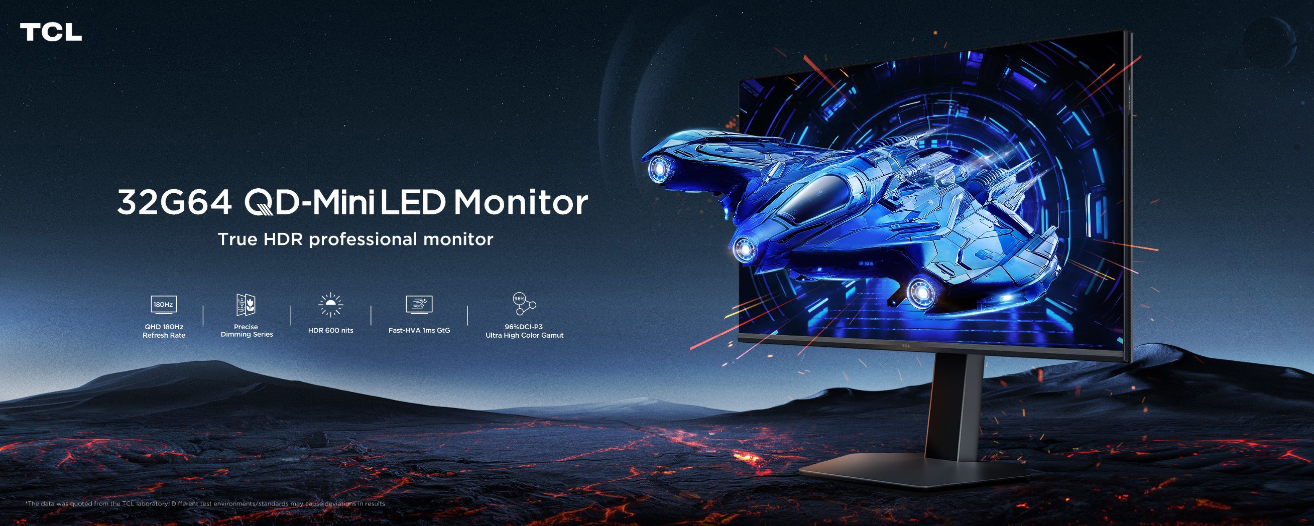 TCL 32G64 QD-MiniLED Monitor-32 Inch QHD Monitor 