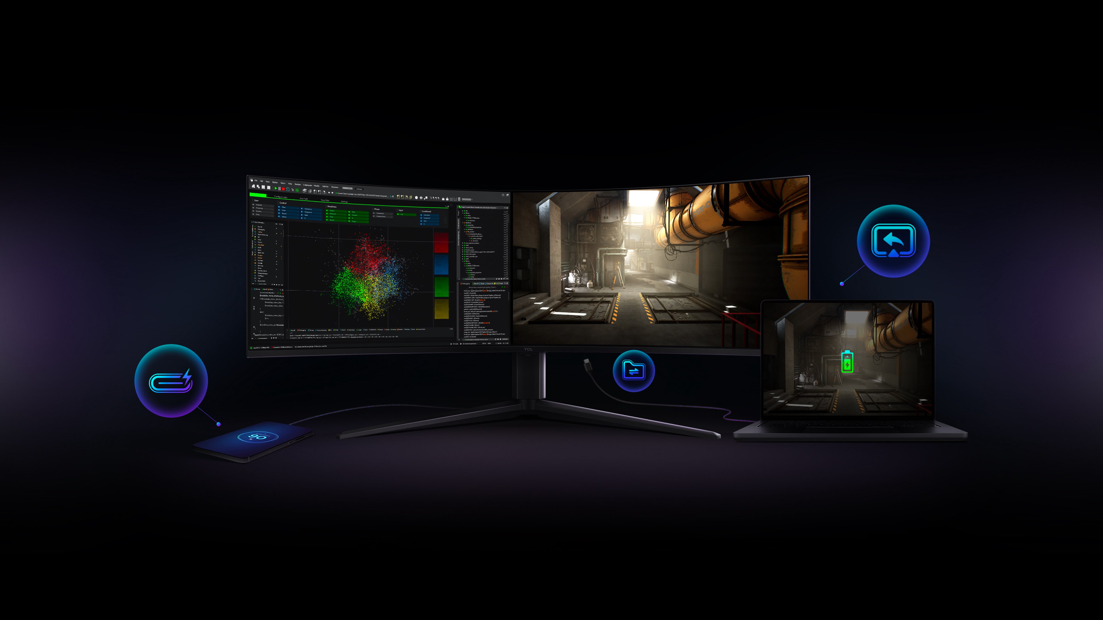 TCL 27R73Q Monitor Low Blue Light Mode