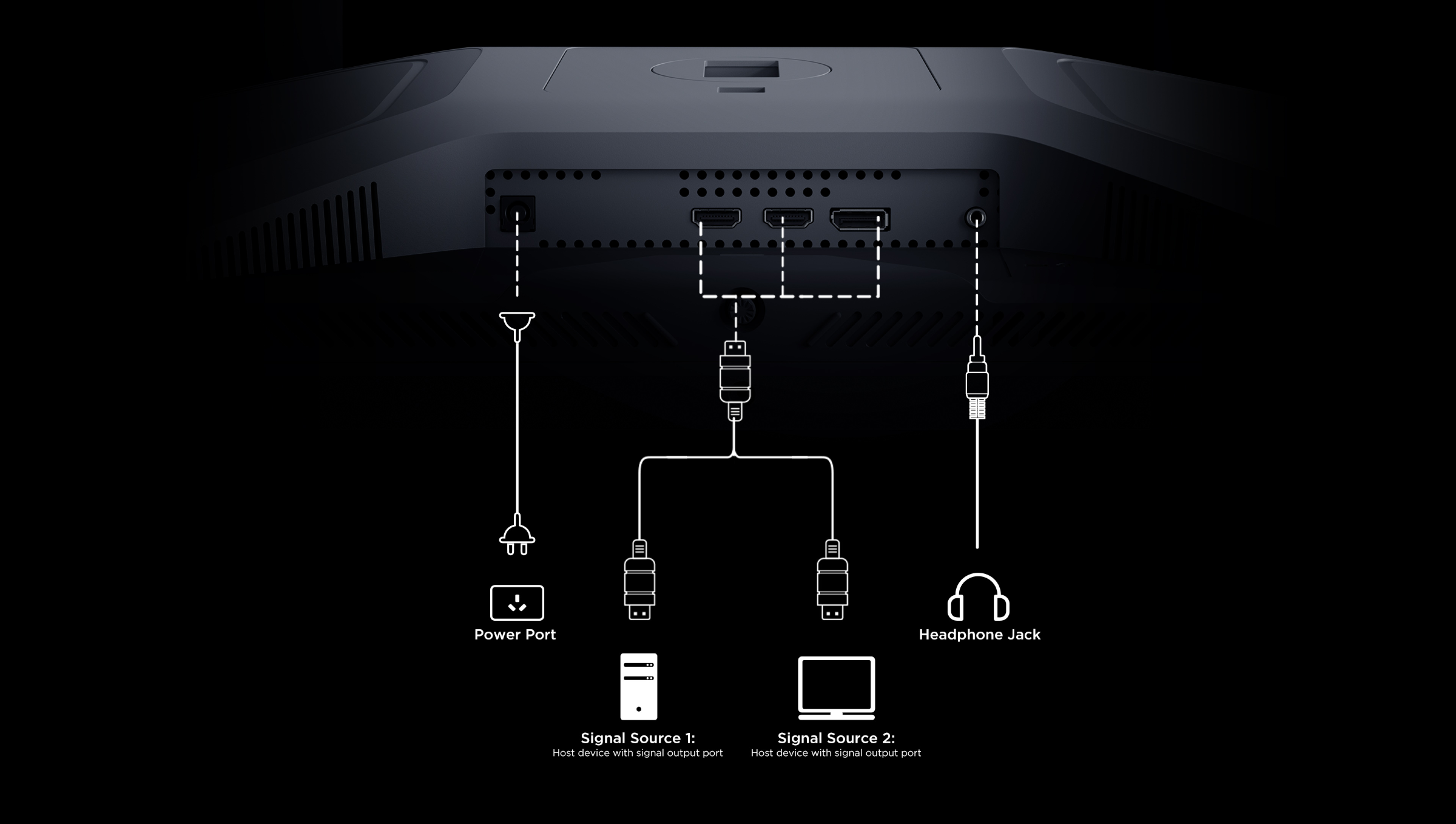 TCL 27P3A Pro Monitor Interfaces