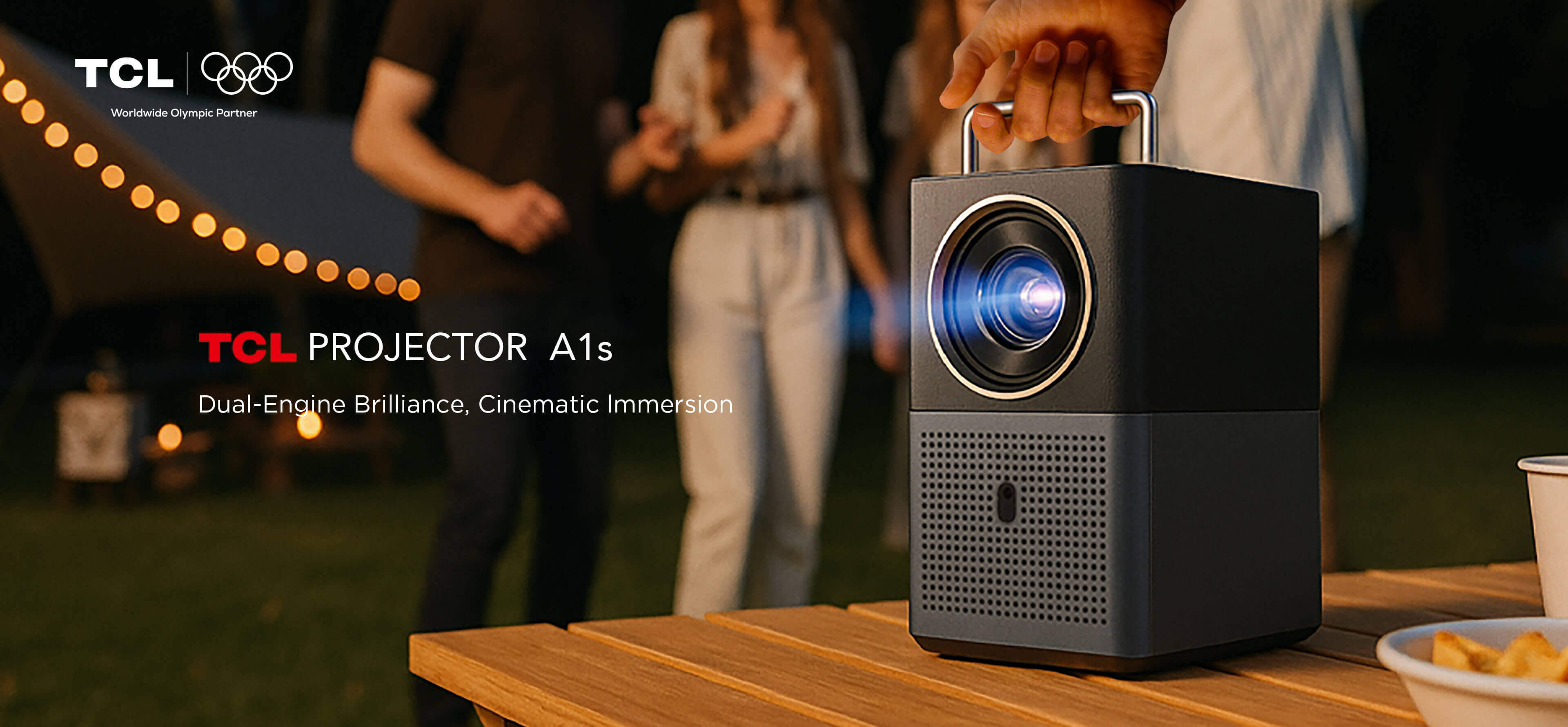 TCL A1S プロジェクター TCL PROJECTOR A1s Mini Projector Google TV Netflix Licensed | TCL