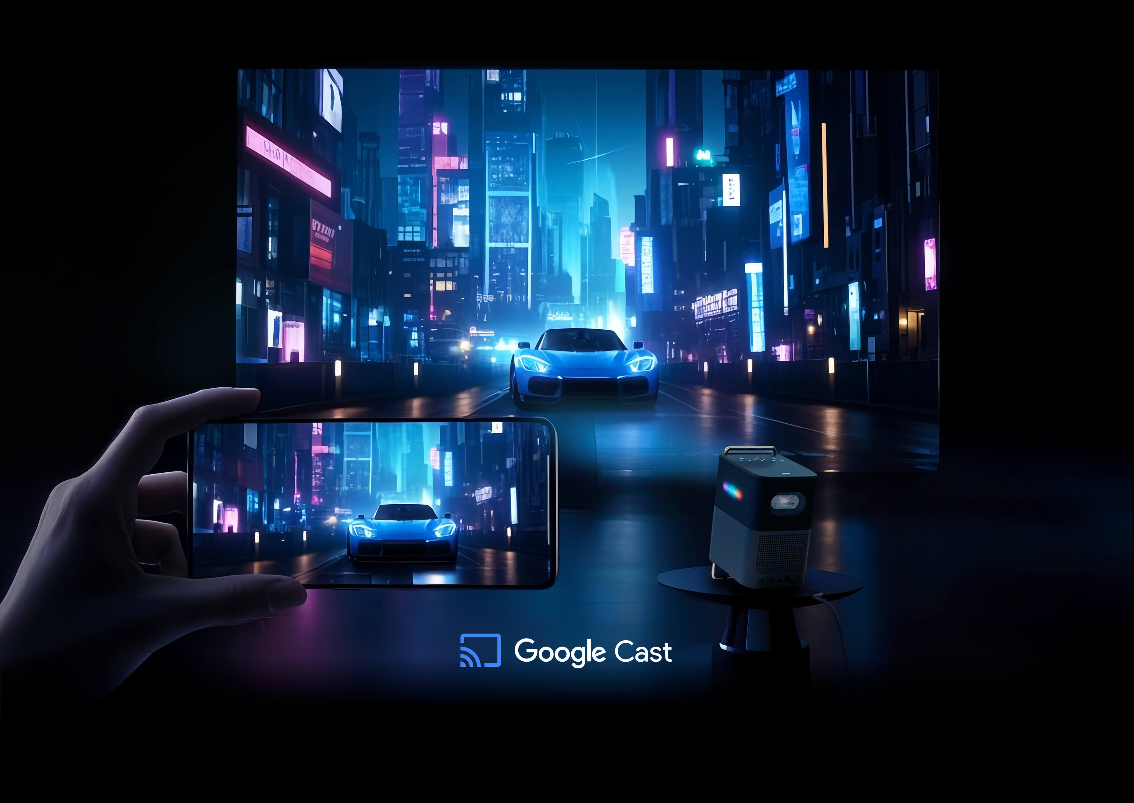A1s projector be used in Google Cast™.