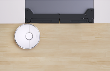 TCL Refrigerator sits flush with cabinets for easy cleaning