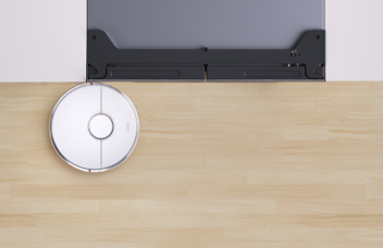 TCL Refrigerator sits flush with cabinets