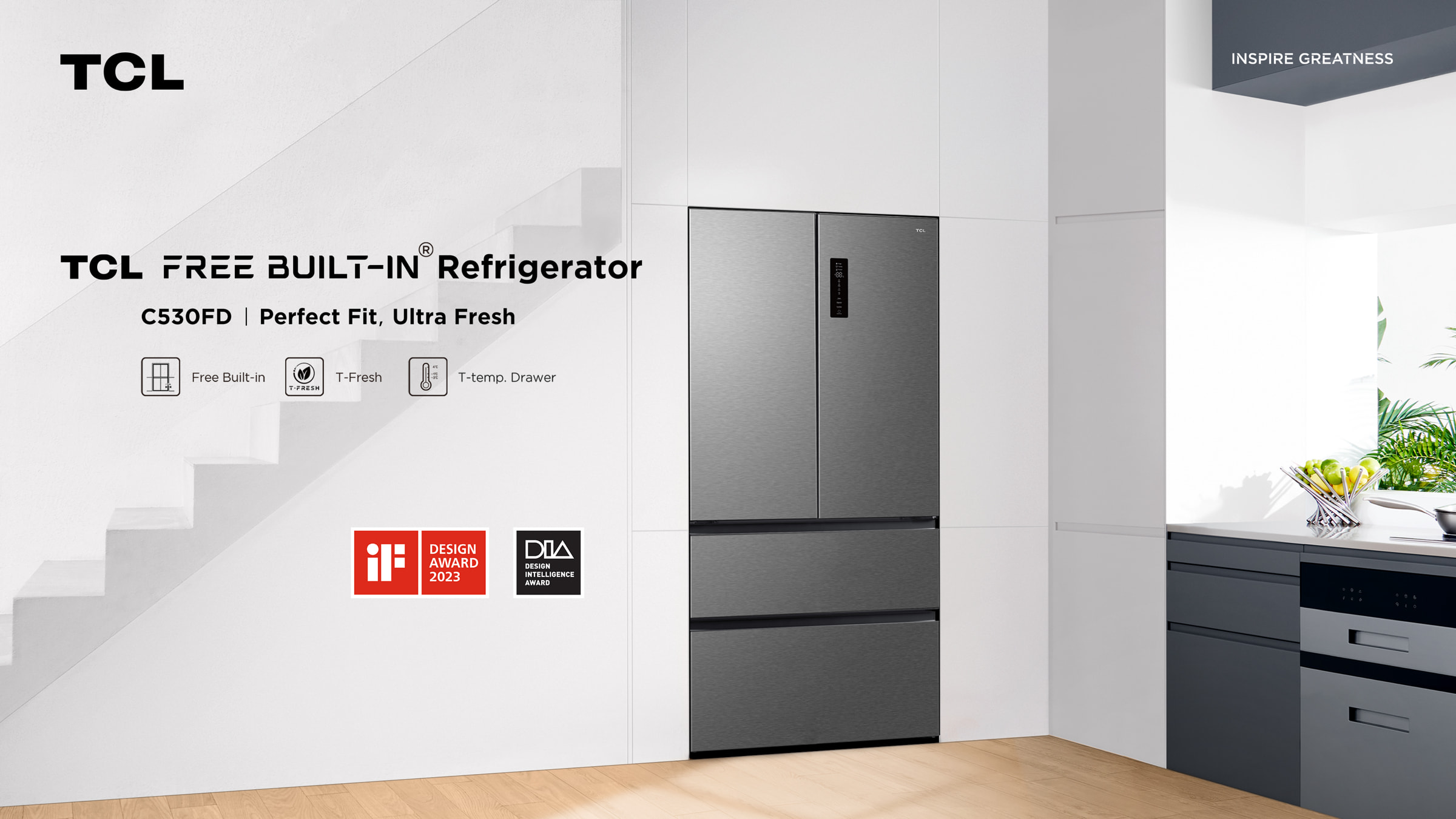 TCL C530FD French Door Refrigerator-Built-in | TCL Global