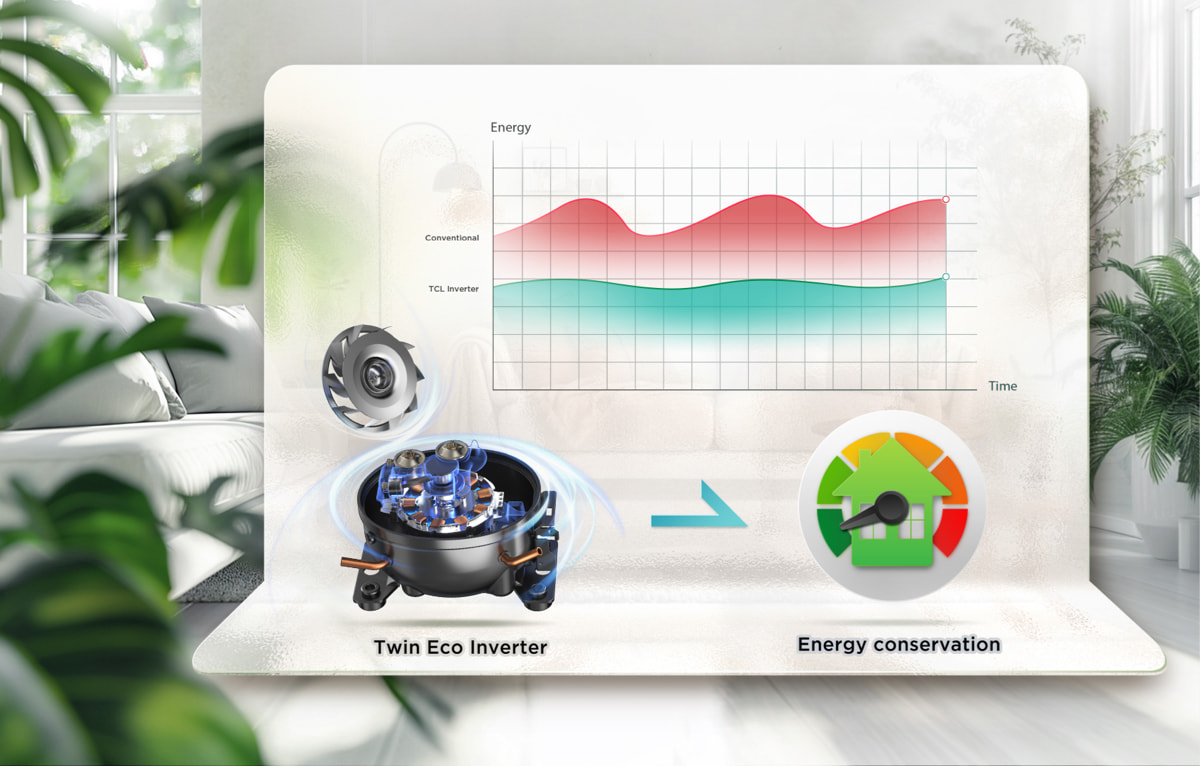 TCL Ice Maker Refrigerator C575SBIM Twin Eco Inverter