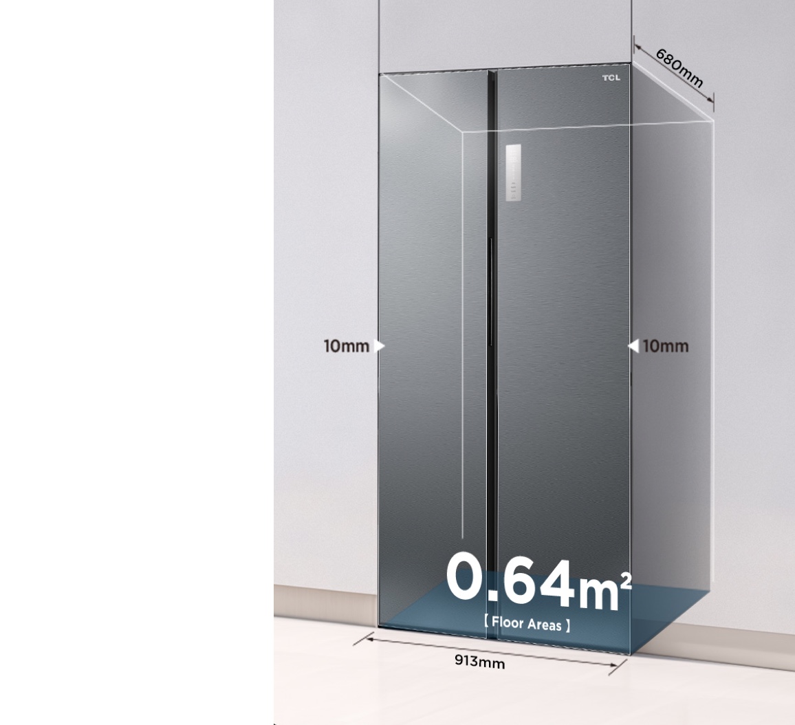 TCL C620SB Refrigerator 608L Total Capacity