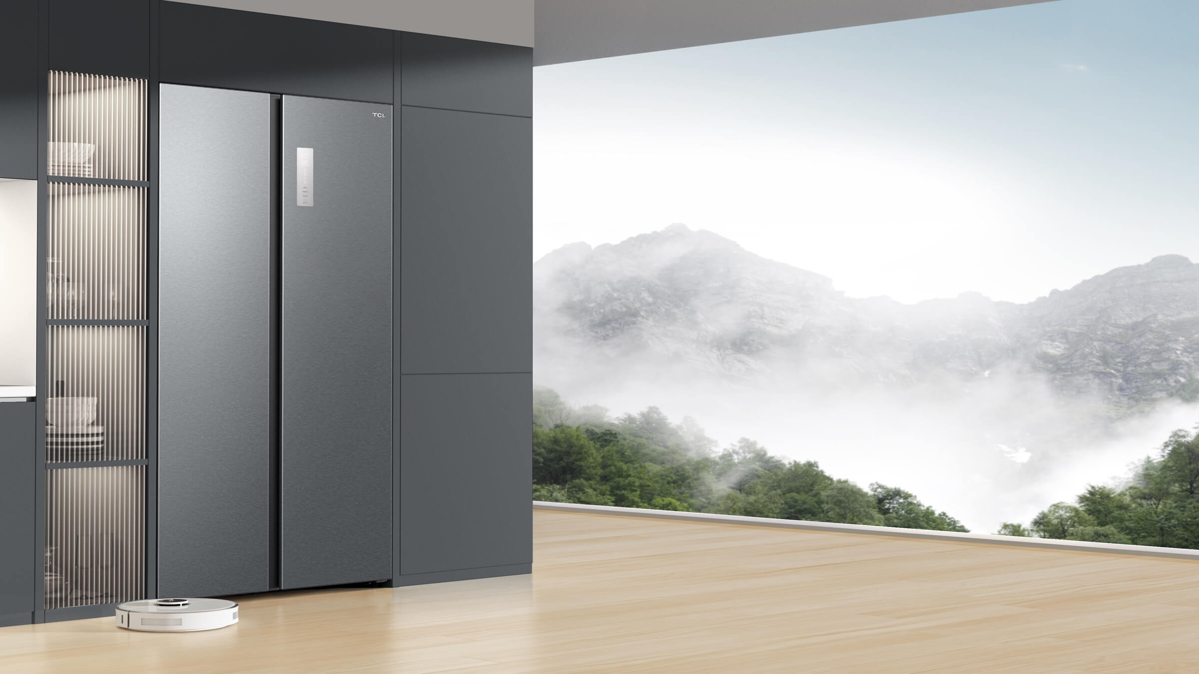 TCL C620SB Refrigerator Blend Seamlessly Into Your Cabinets