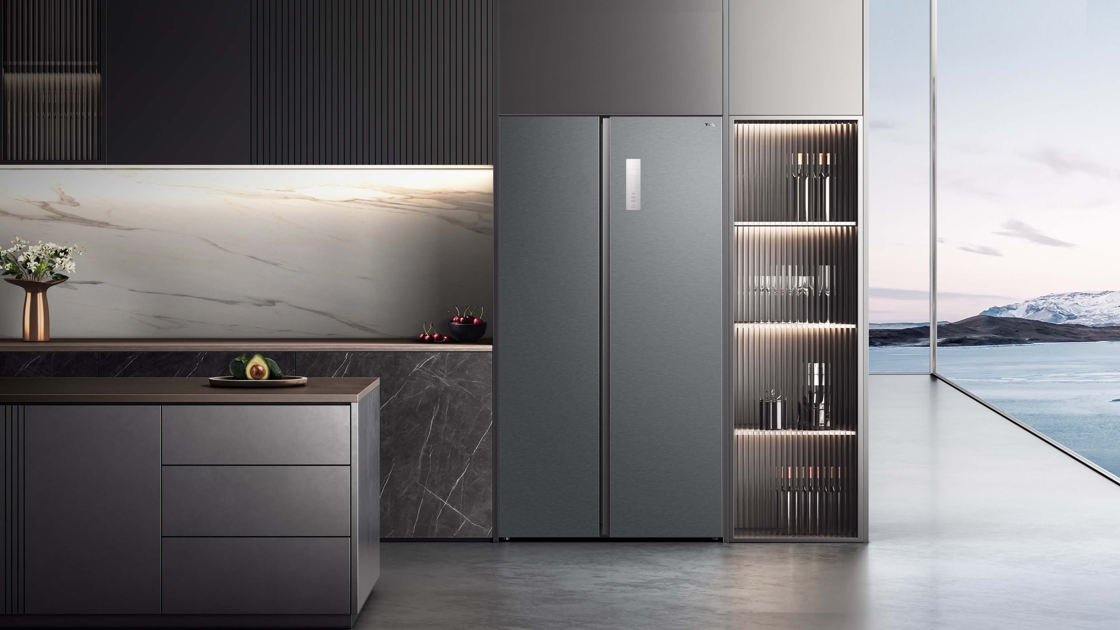 TCL C620SB-Side By Side Refrigerator 608L