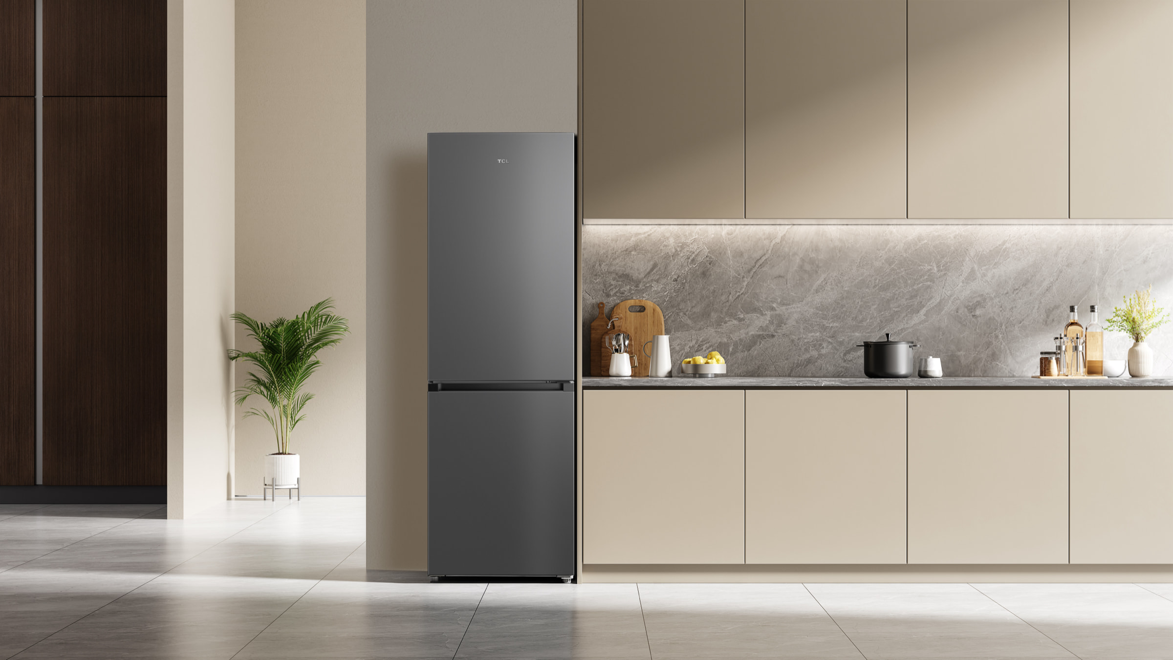 TCL C387BF-Bottom Freezer Refrigerator