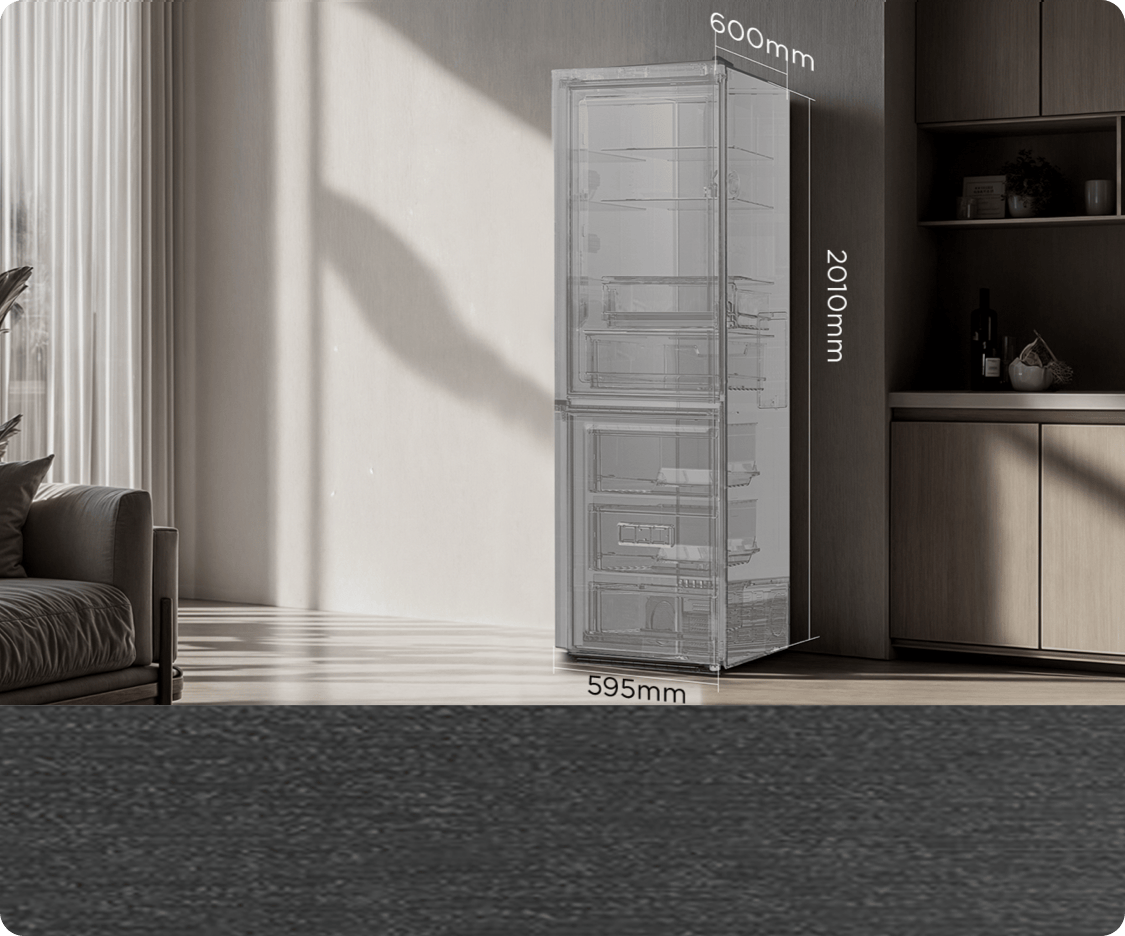 TCL Refrigerator P350BF 336L Less efficient use of space