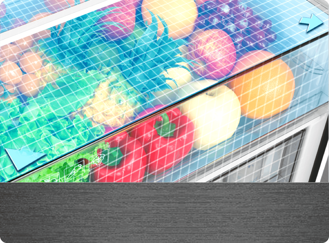 TCL Refrigerator P350BF Big Fresh Drawers