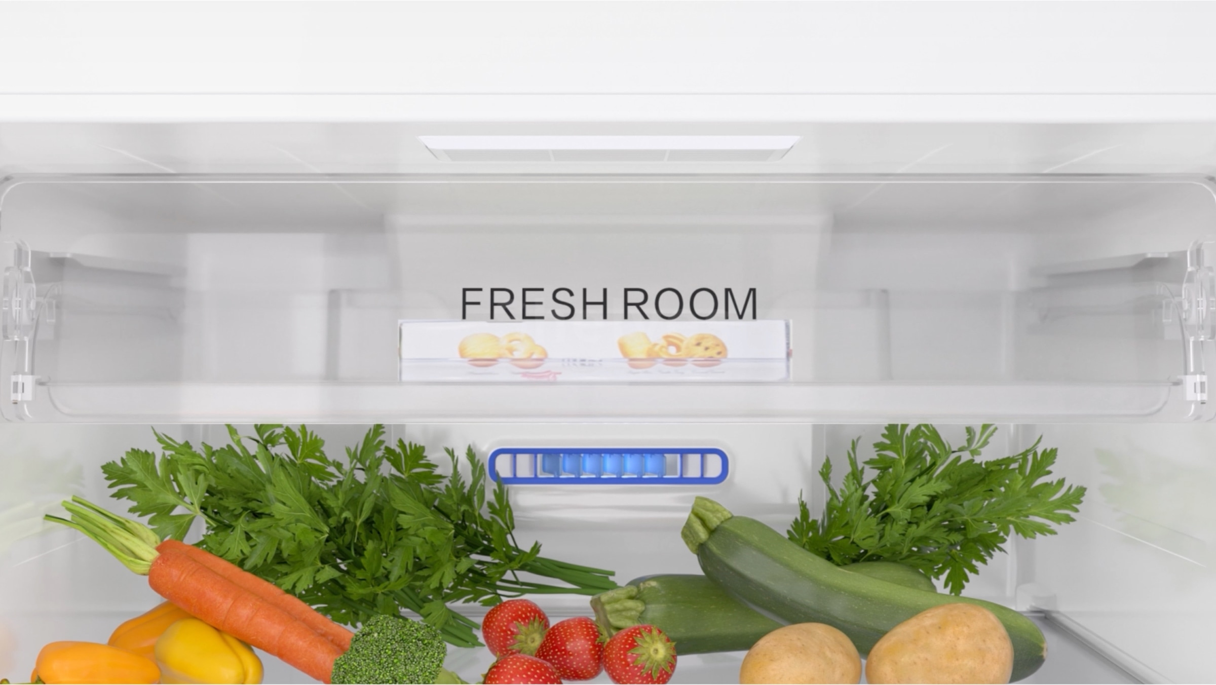 TCL C387BF Refrigerator Foldable and Reversible Glass Shelf