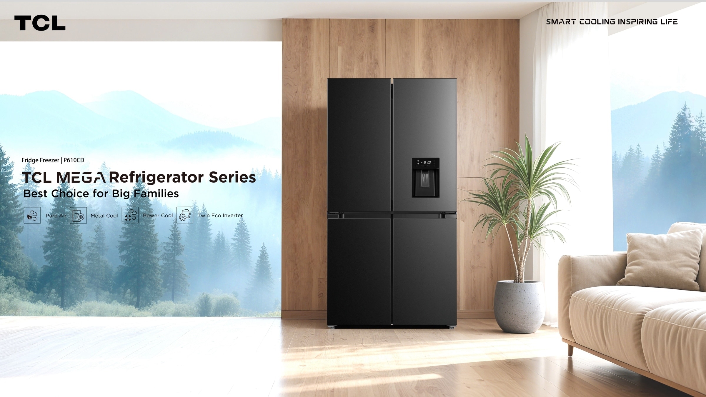TCL P610CD Multi-Door No-Frost Refrigerator | TCL Global