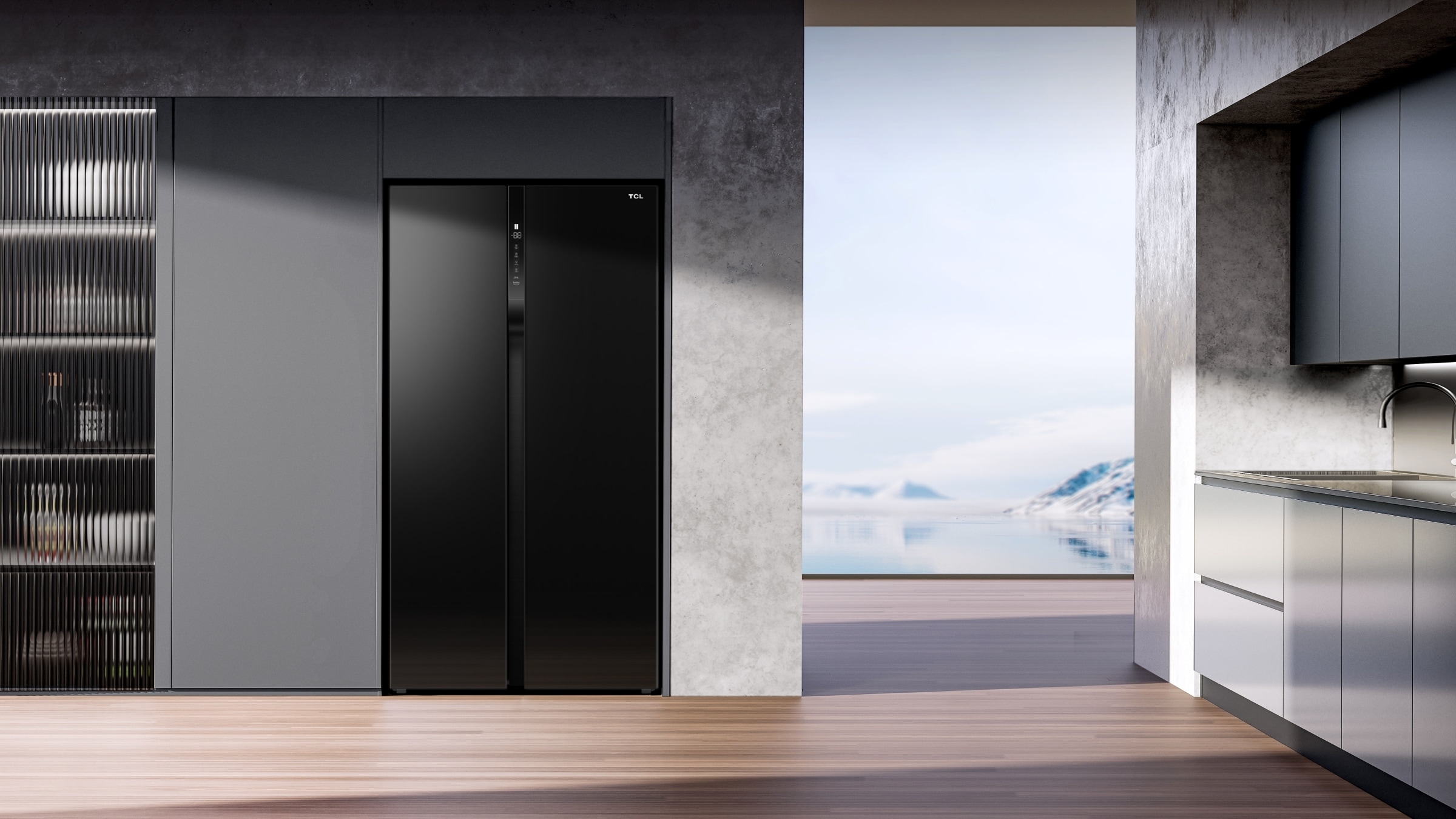 TCL P650SB Side-by-Side Inverter Refrigerator