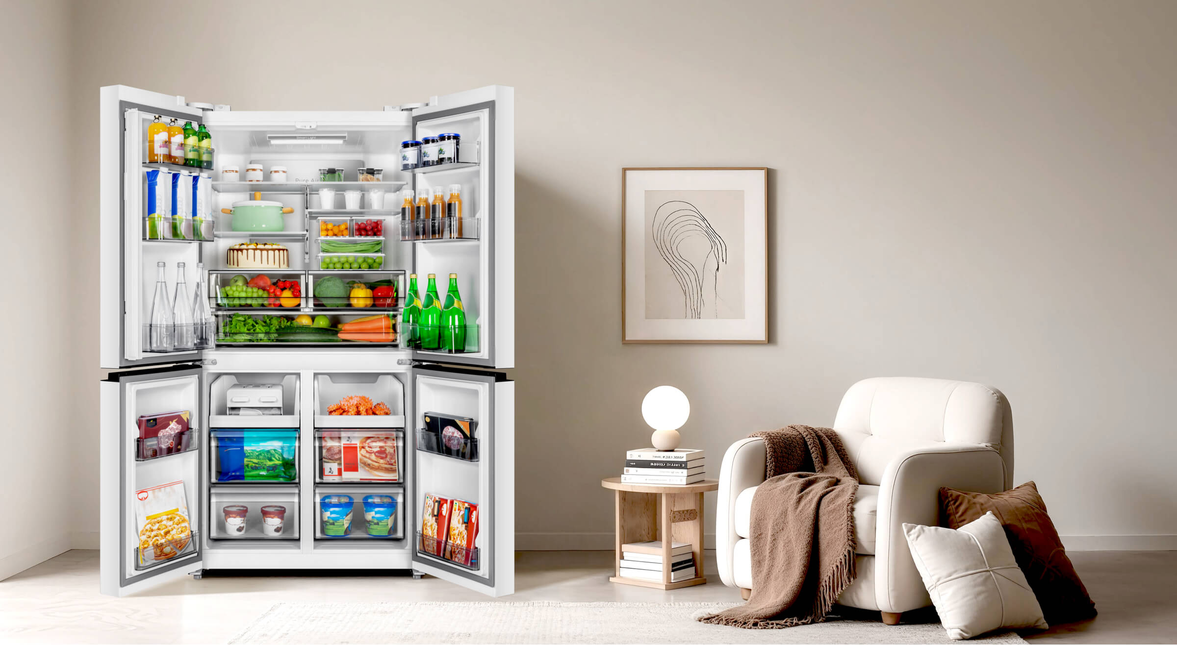 LETOU - ��Ͷ P810CD Multi-Door Refrigerator