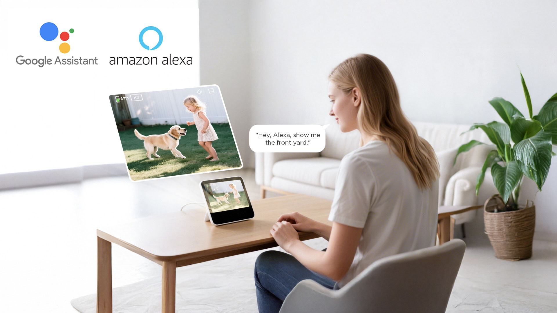 TCL Cam B1 Security Camera Works with Alexa & Google Assistant