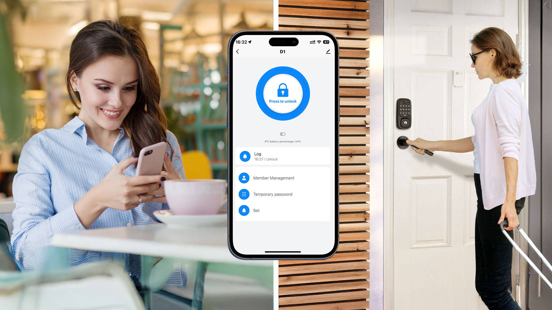 TCL D1 Fingerprint Smart Lock Use APP Remote Access