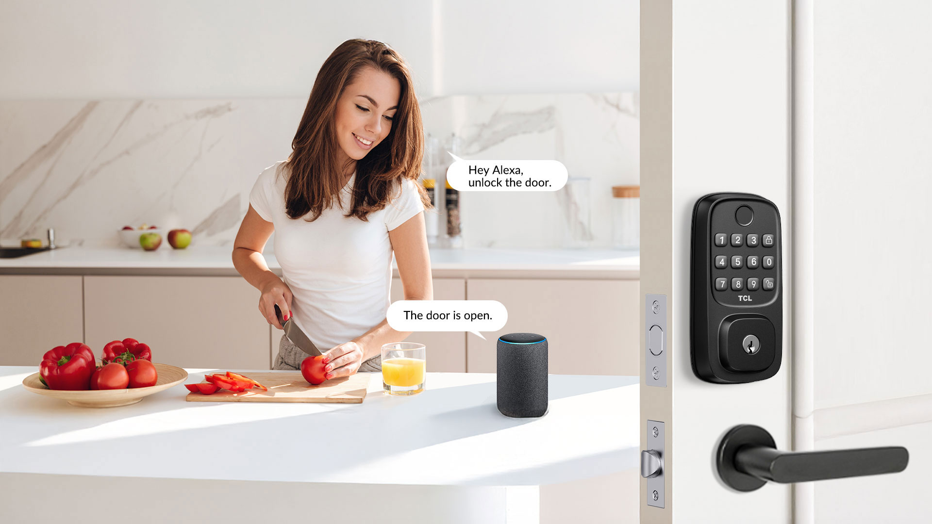 LETOU - ��Ͷ D1 Fingerprint Smart Lock Works with Alexa & Google Assistant