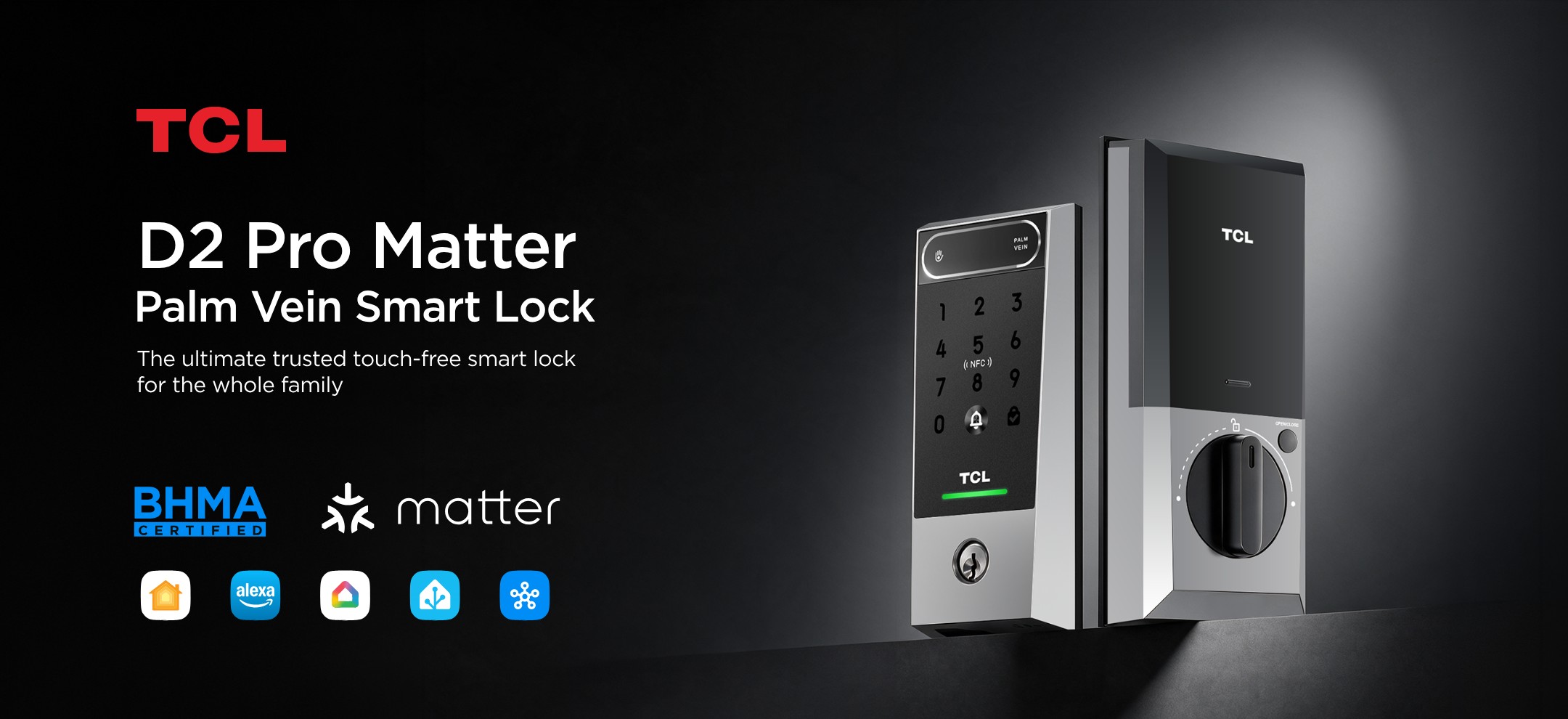 TCL K1 Fingerprint Smart Door Auto Lock 