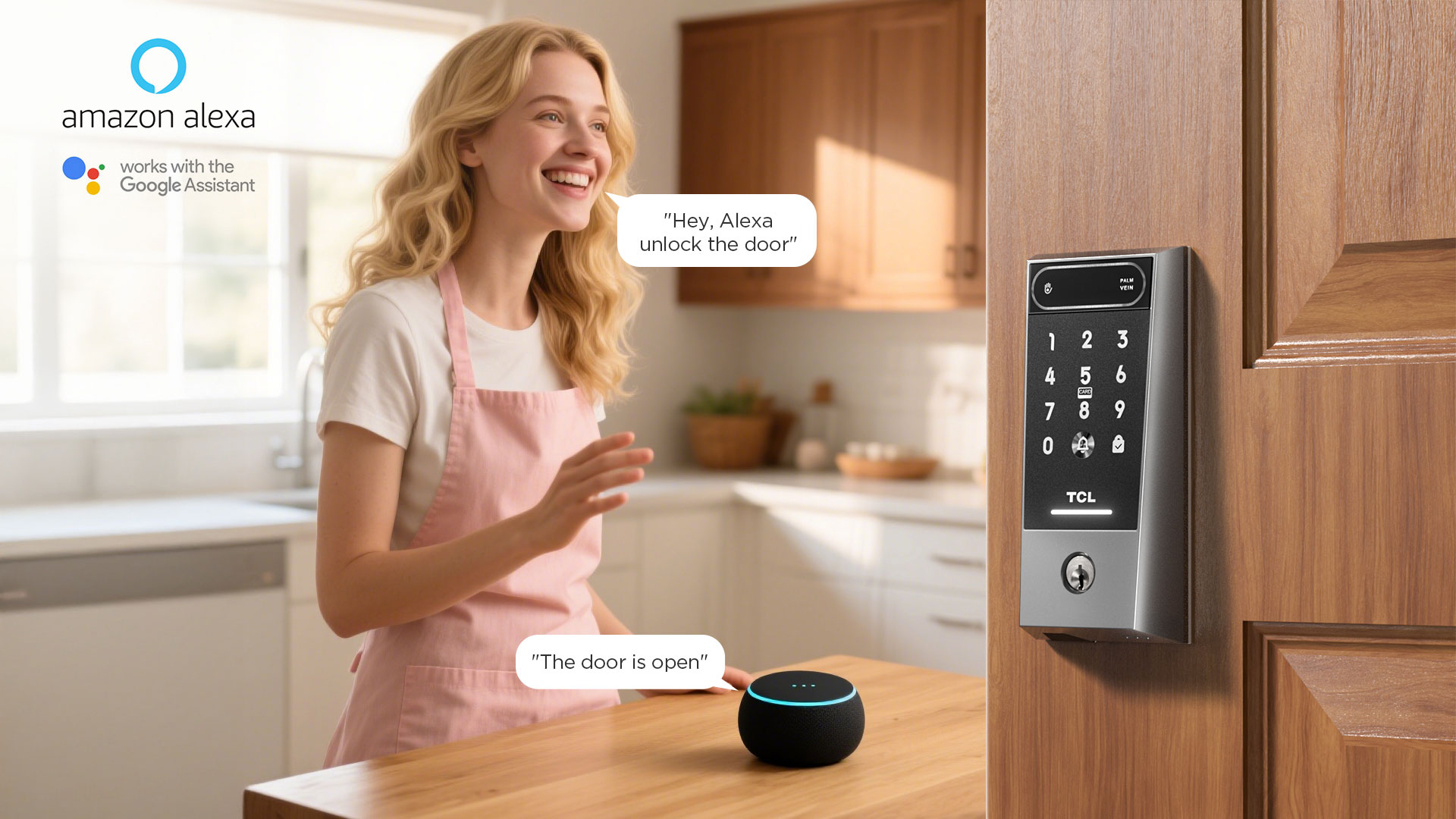 Smart Lock Works with Alexa/ Google Assistant