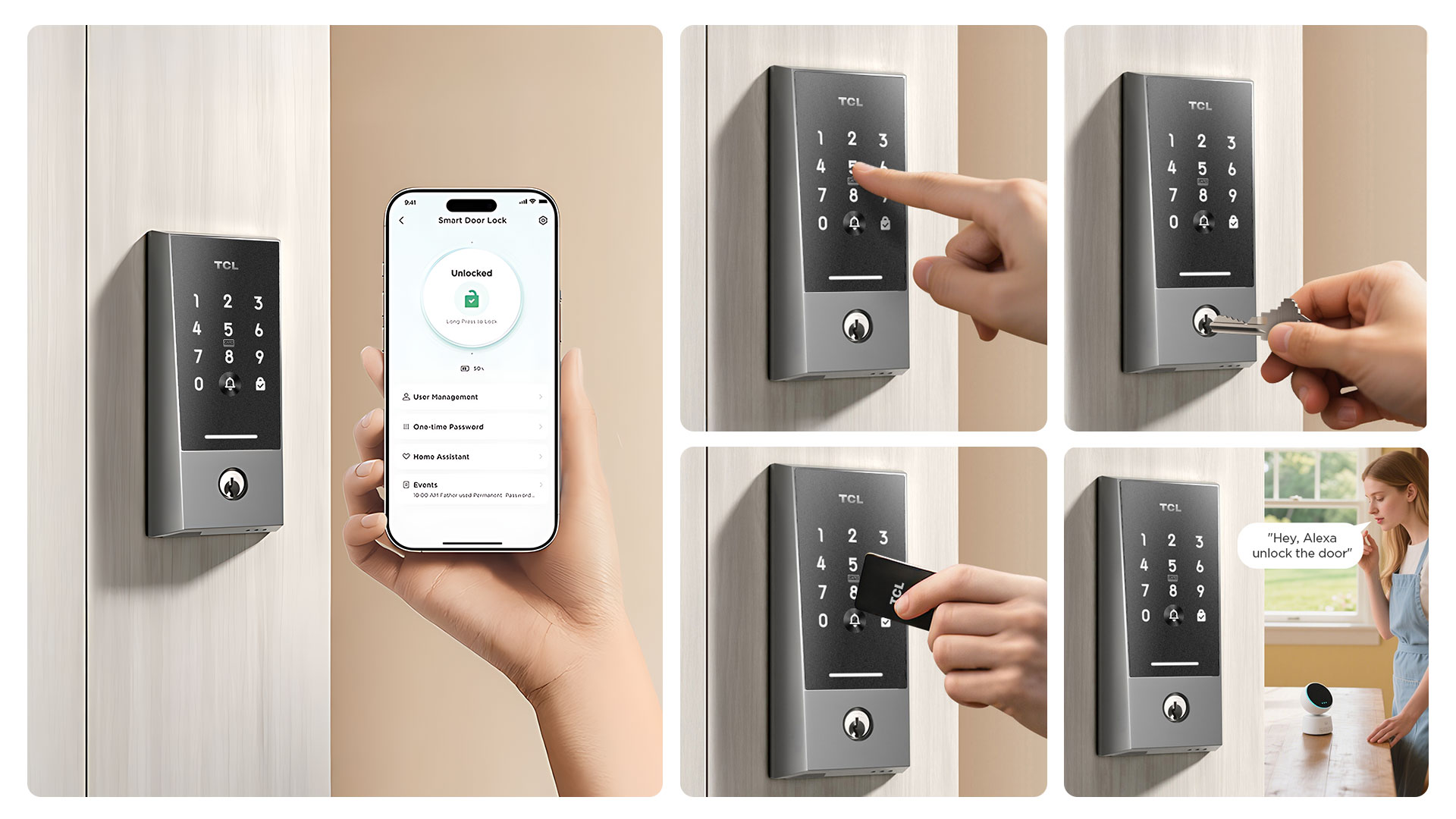 乐竟体育 D2 Keypad Smart Lock 5 Ways Unlock