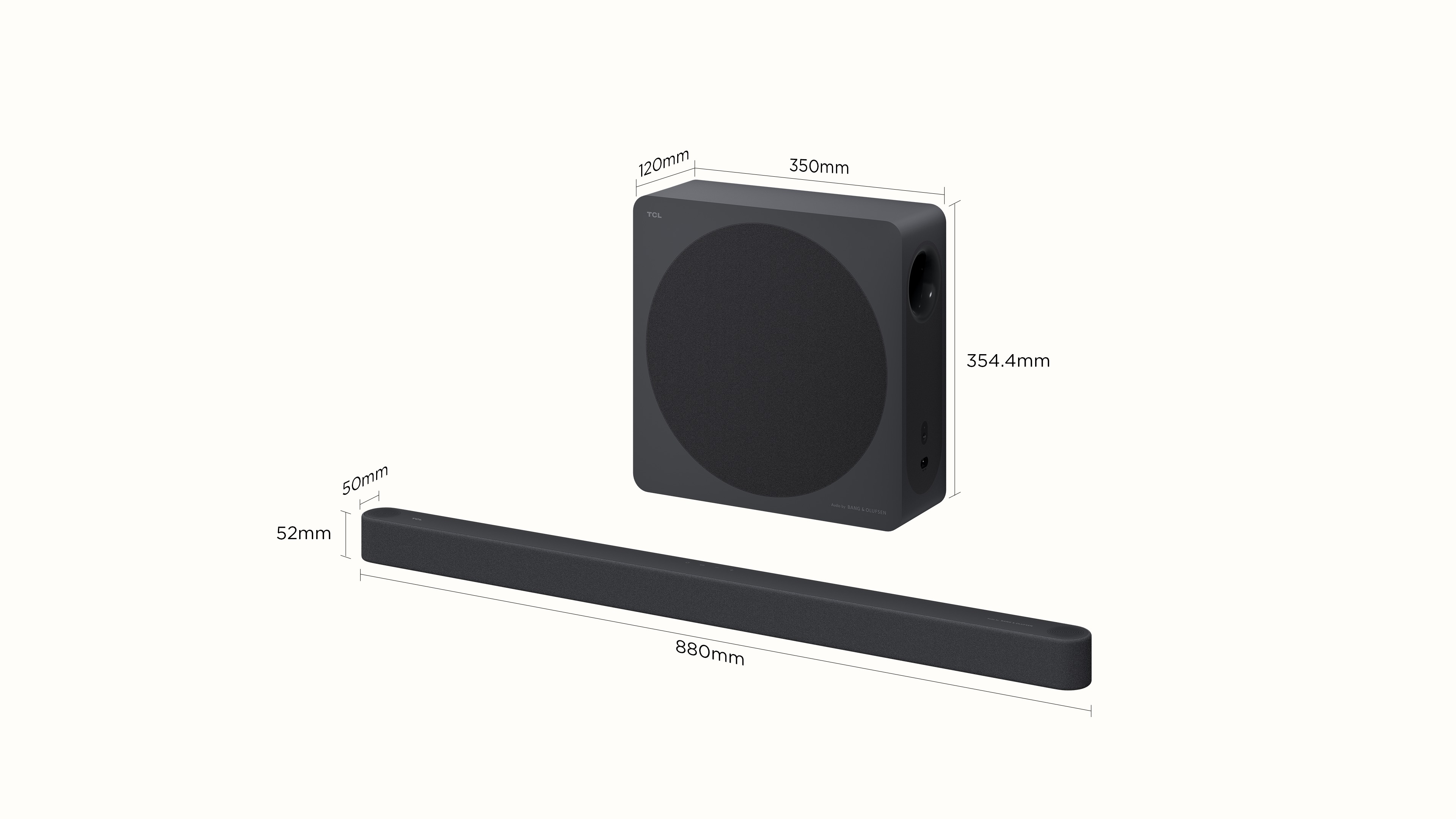 TCL A65K Product Size