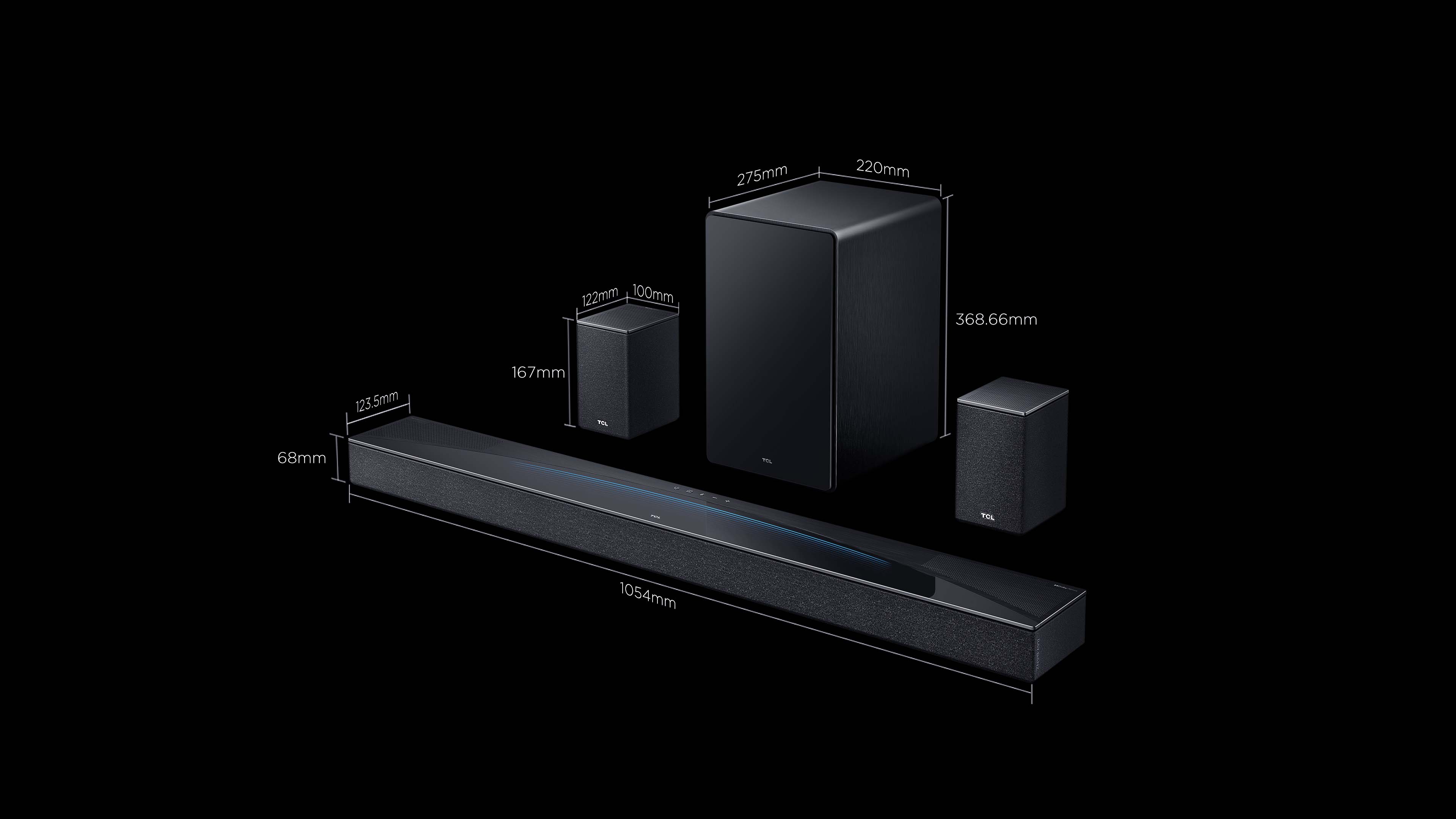 Sound Bar-TCL Q85H Pro 7.1.4ch Flagship Home Theater Soundbar
