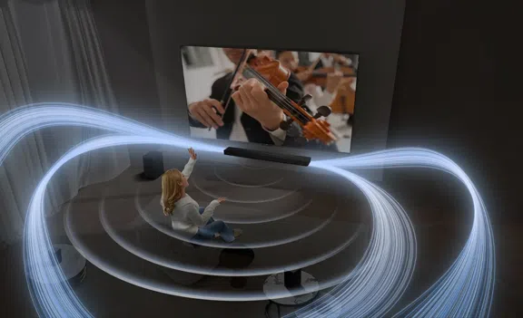 TCL Q85H Soundbar RAY·DANZ Wide soundstage