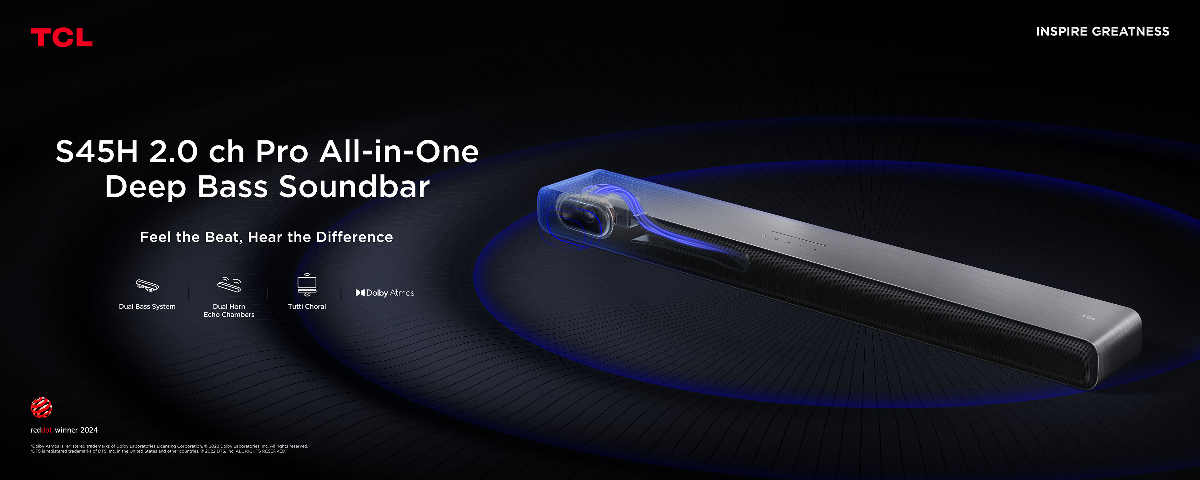 A997♥美品！オールインワン サウンドバー TCL S45H♥ TCL S45H 2.0ch Pro All-in-One Deep Bass Soundbar | TCL Global